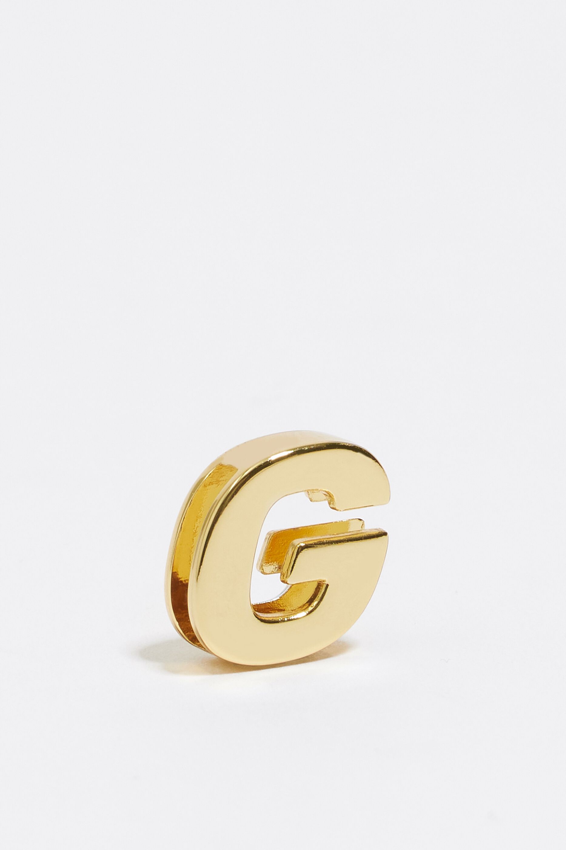 Letter G charm golden metal