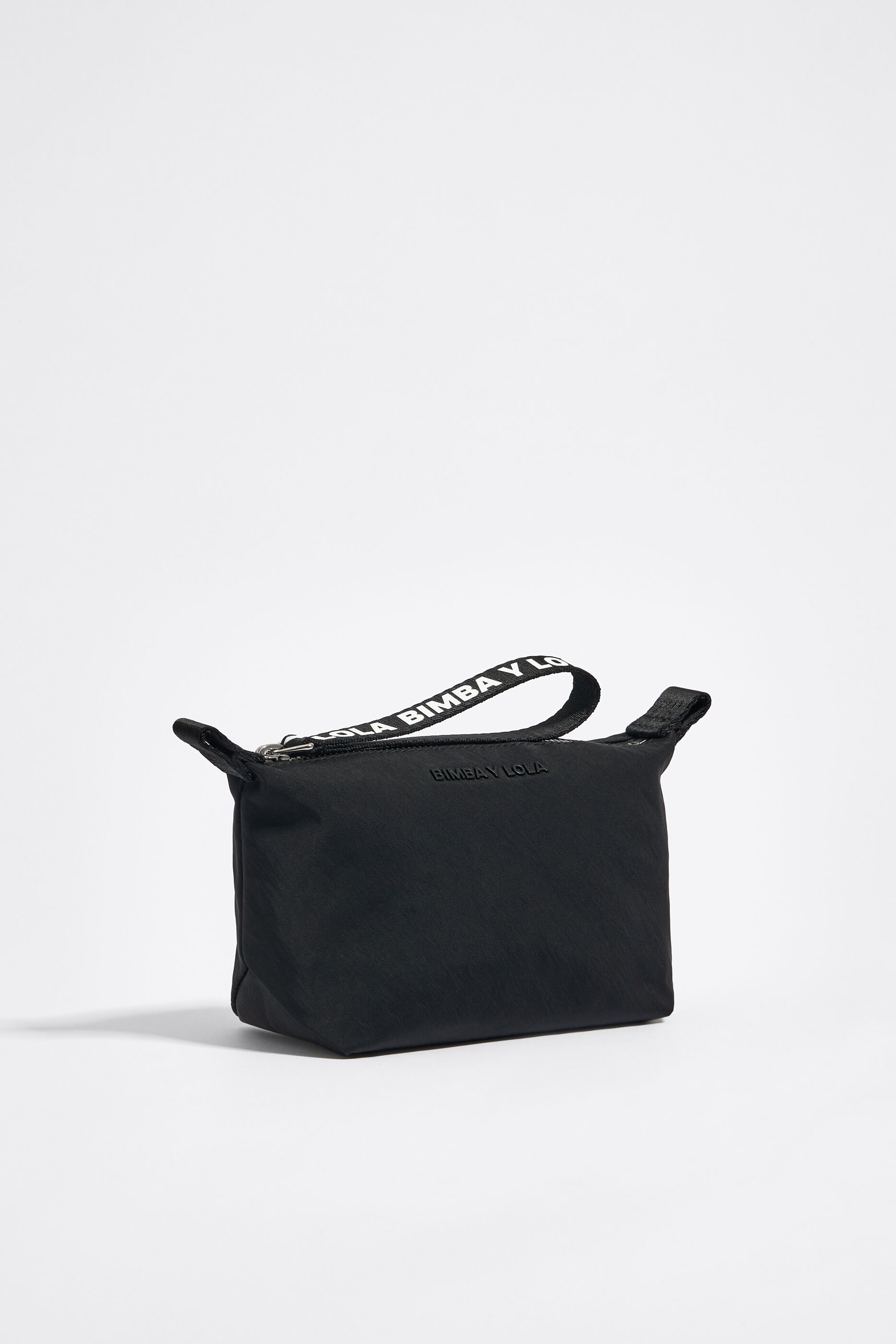 Neceser trapecio peque&ntilde;o nylon negro