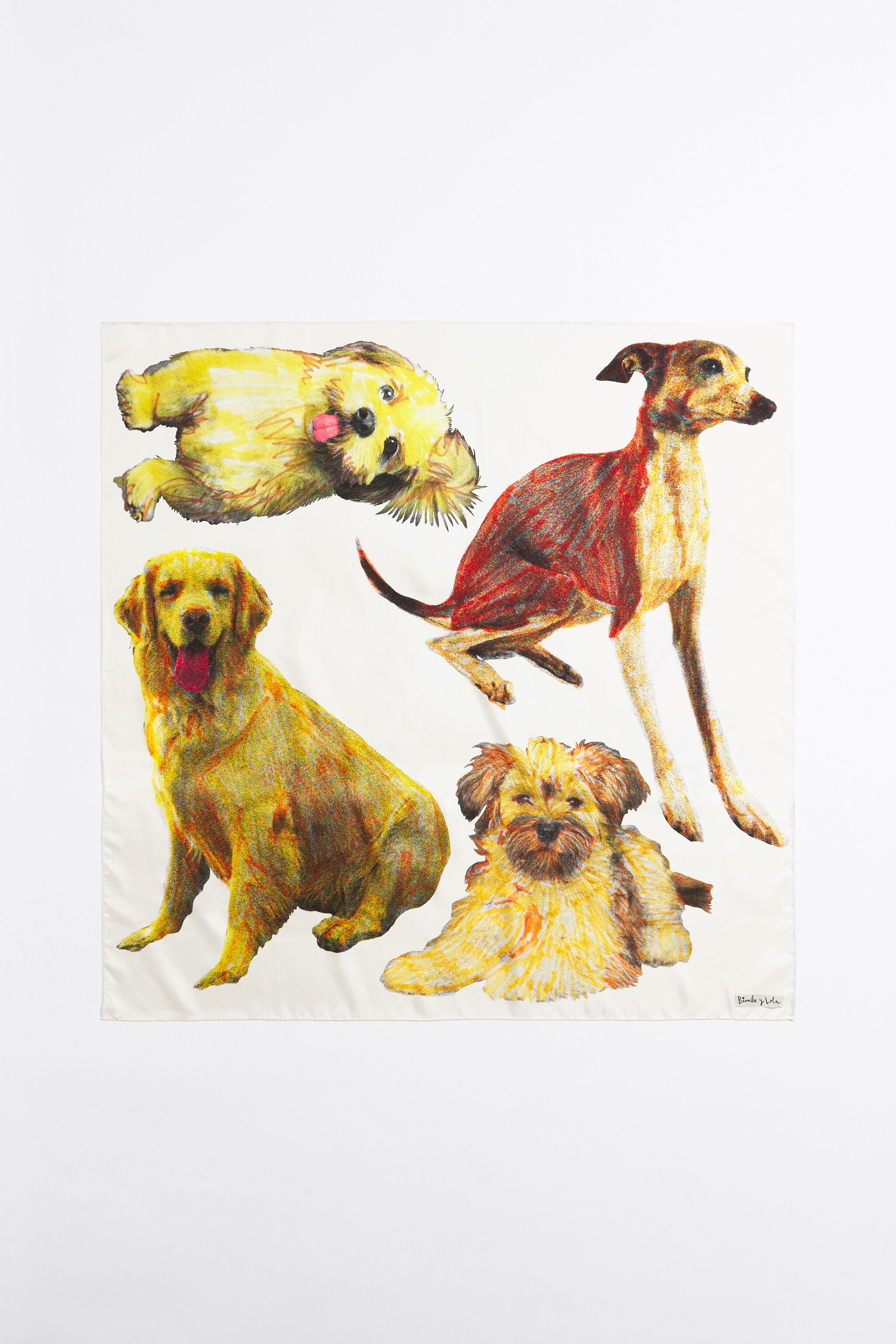 Dog silk scarf