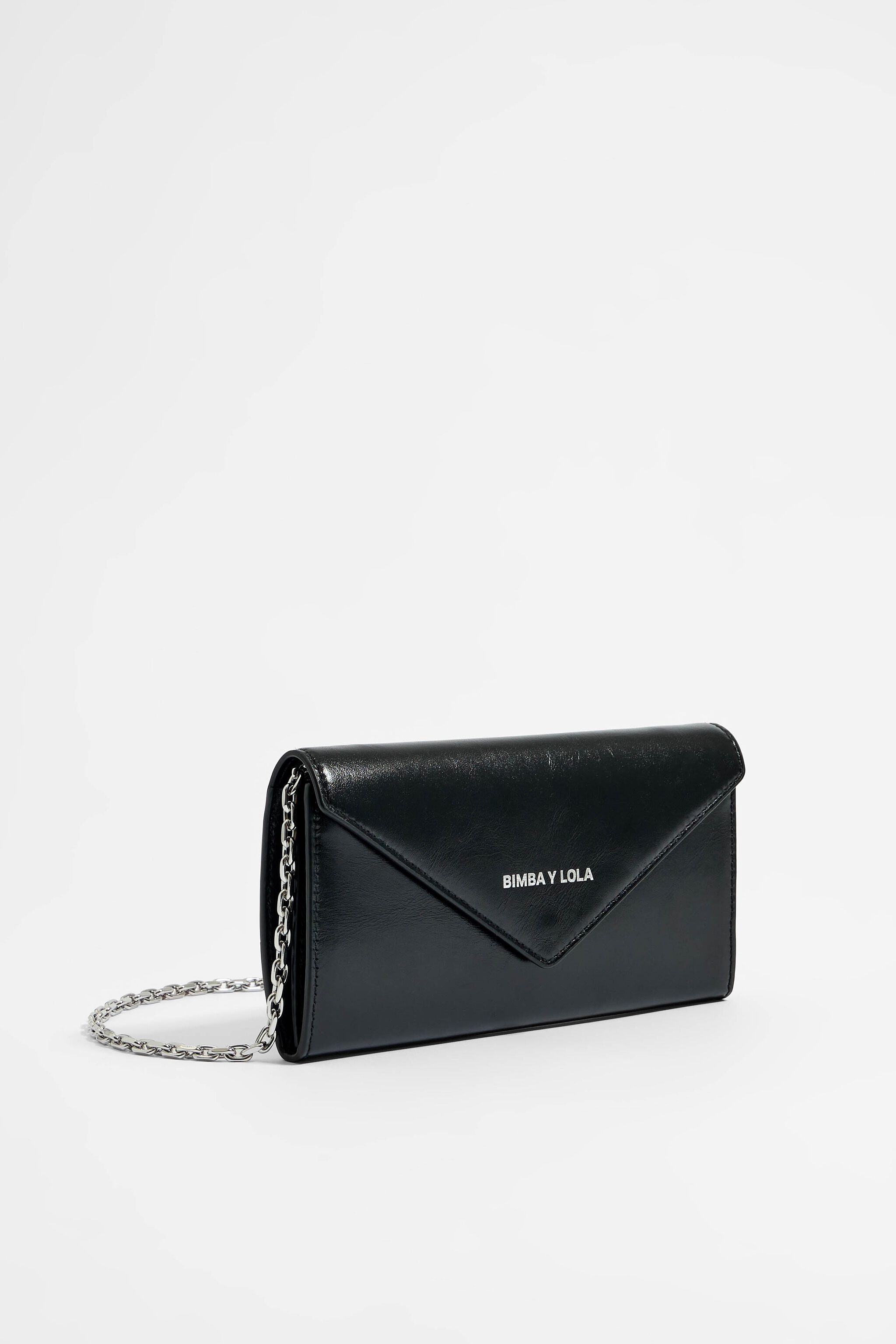 Black leather wallet/mini bag