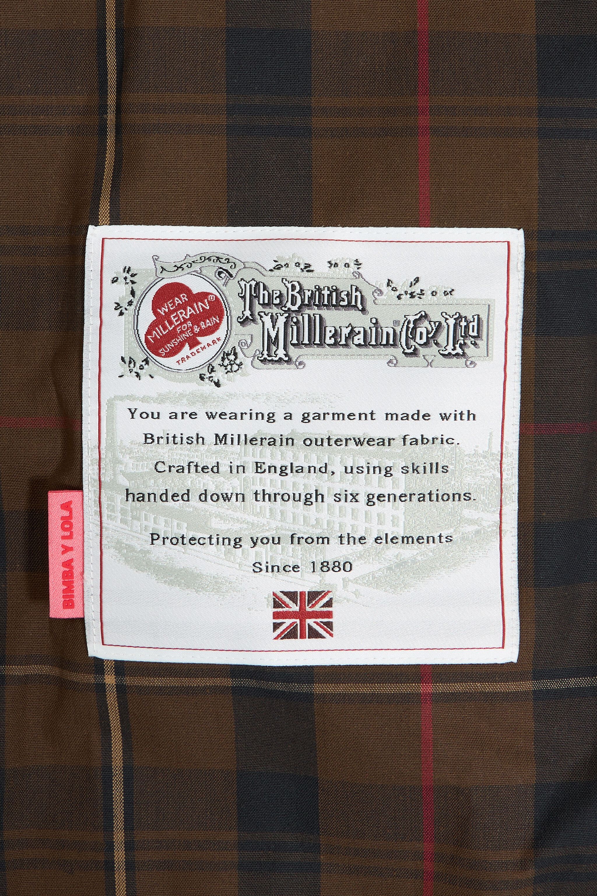 Brown checked trench