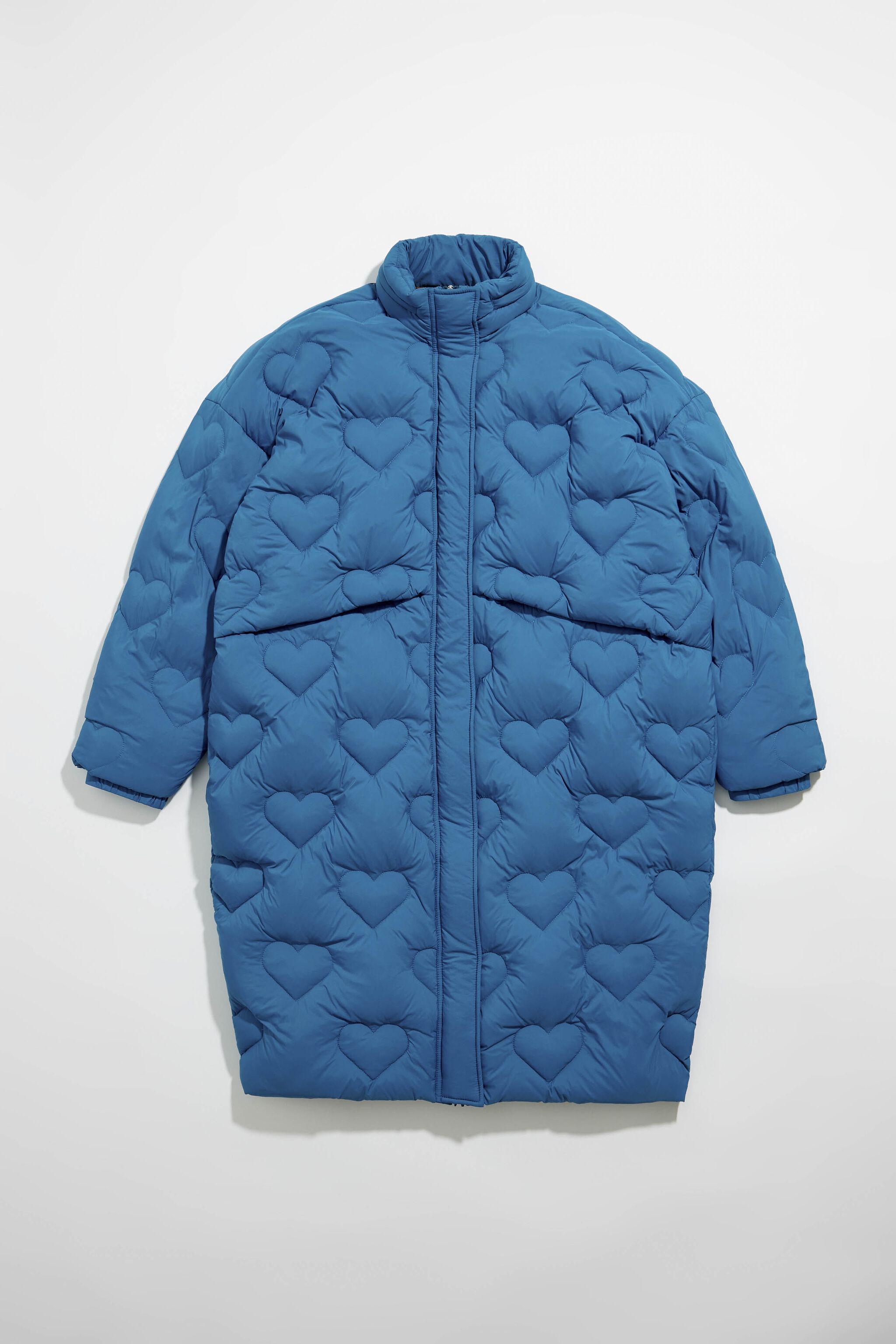 Blue down puffer jacket