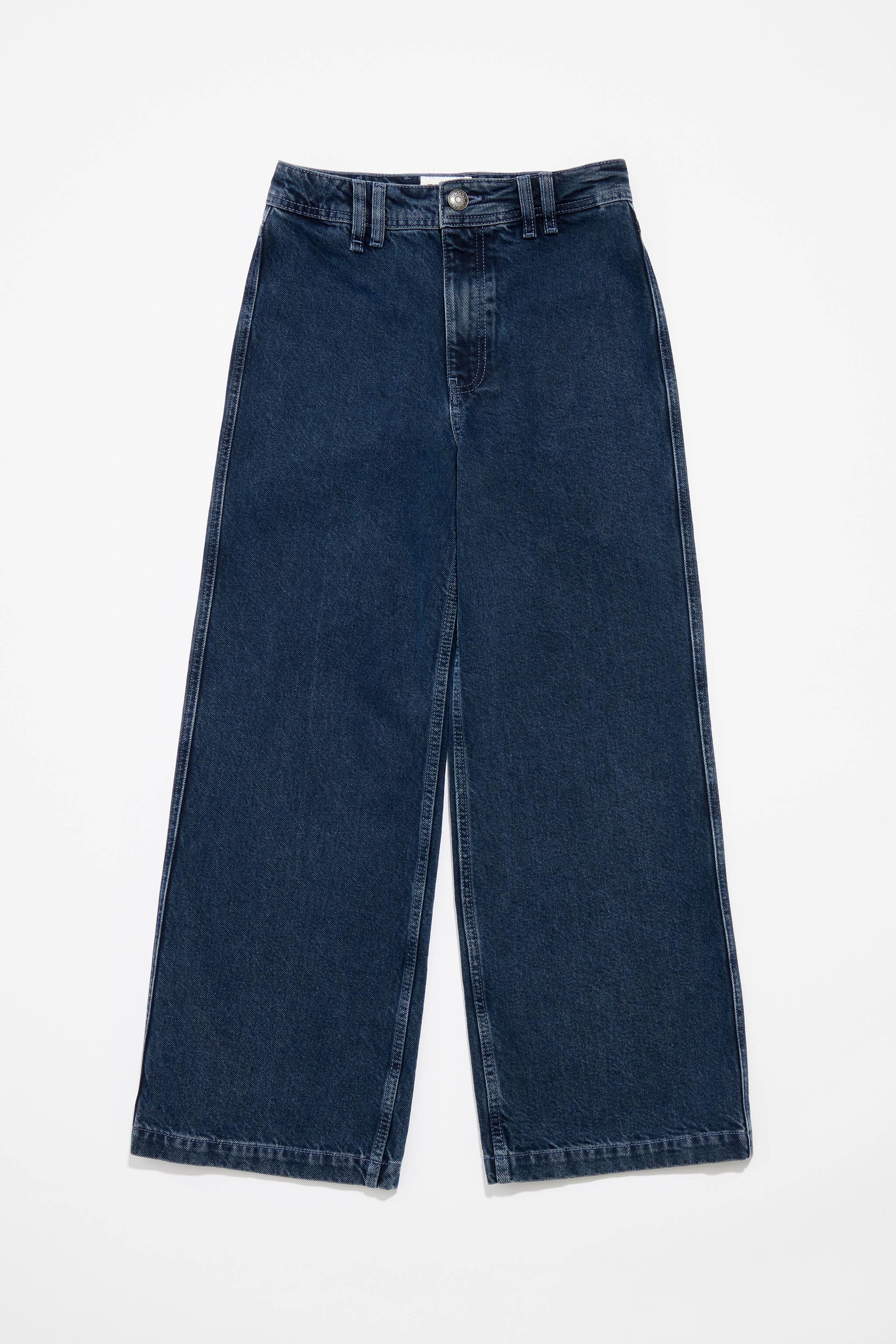 CULOTTE - Blue-black high-rise jeans