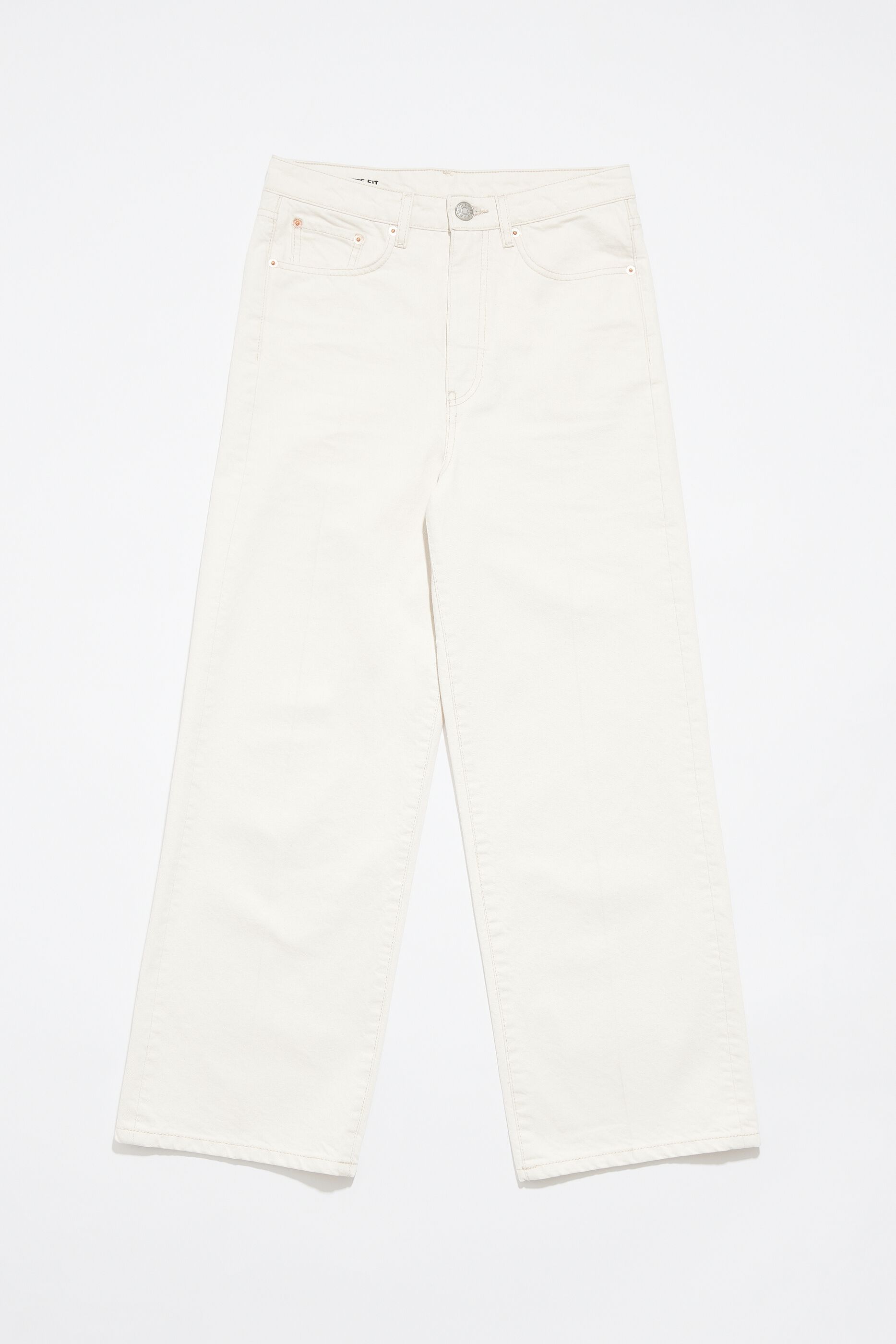CULOTTE - Ecru high rise jeans
