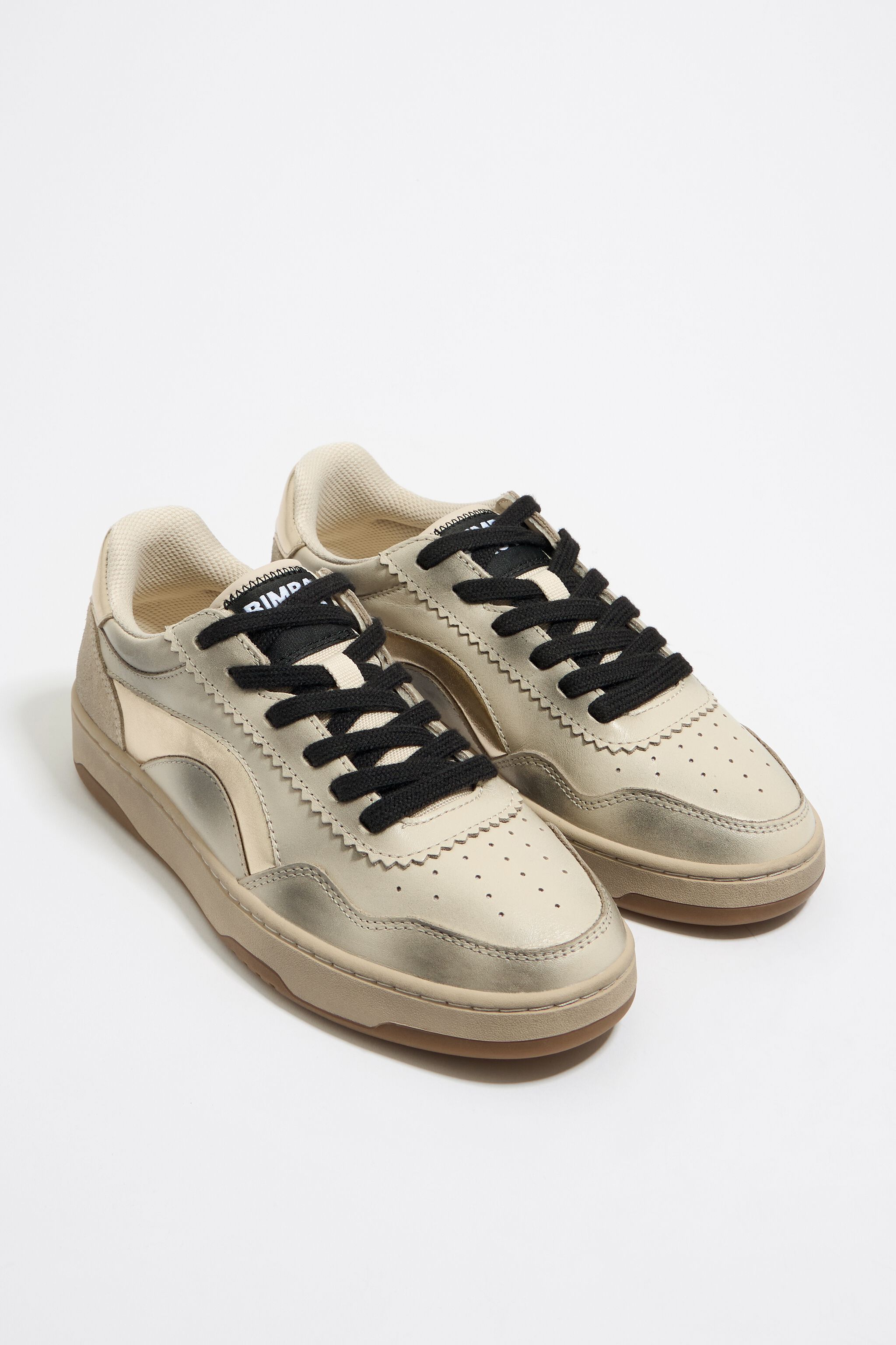 Gold leather 13 57 cupsole sneaker