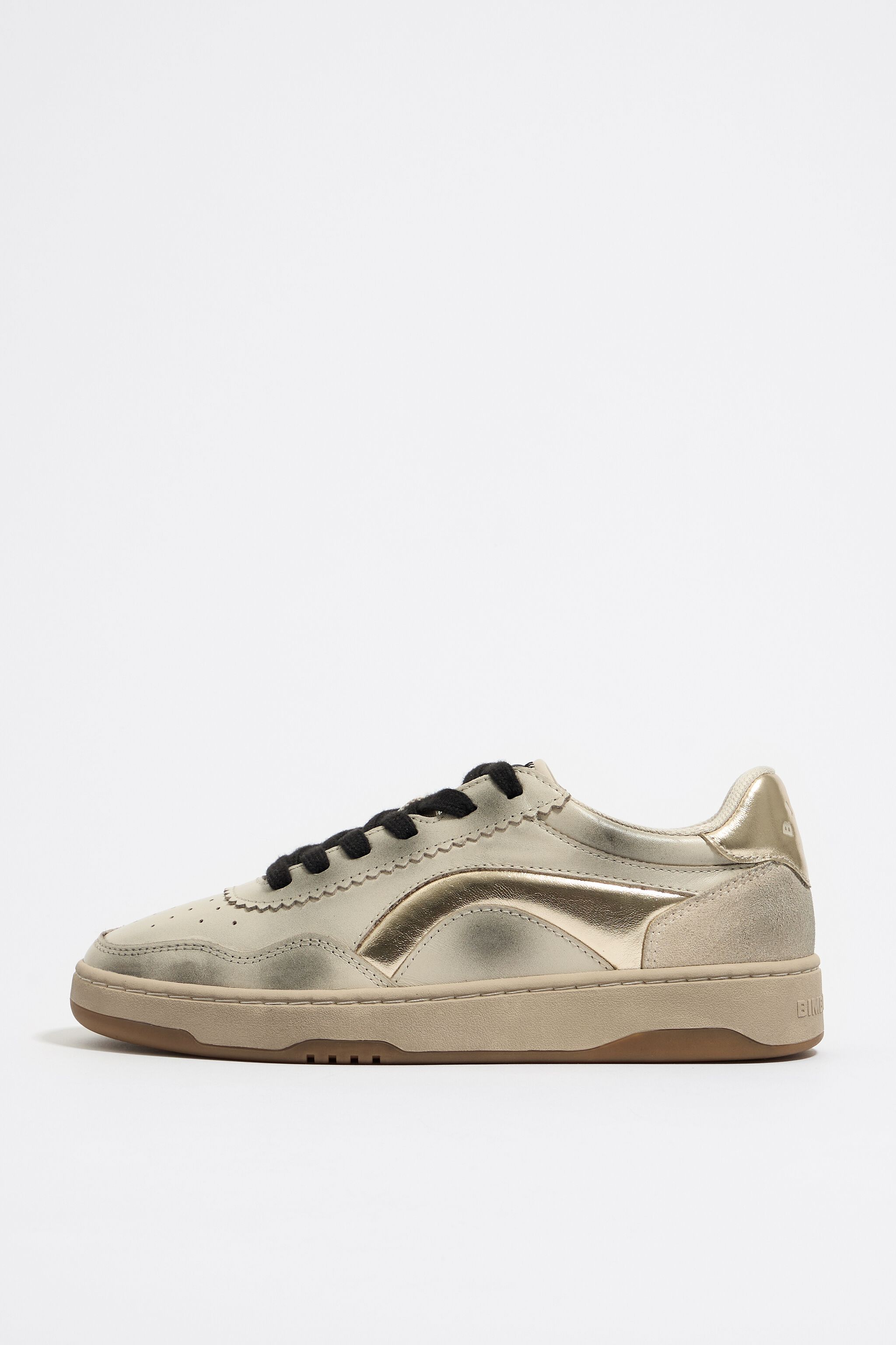 Gold leather 13 57 cupsole sneaker