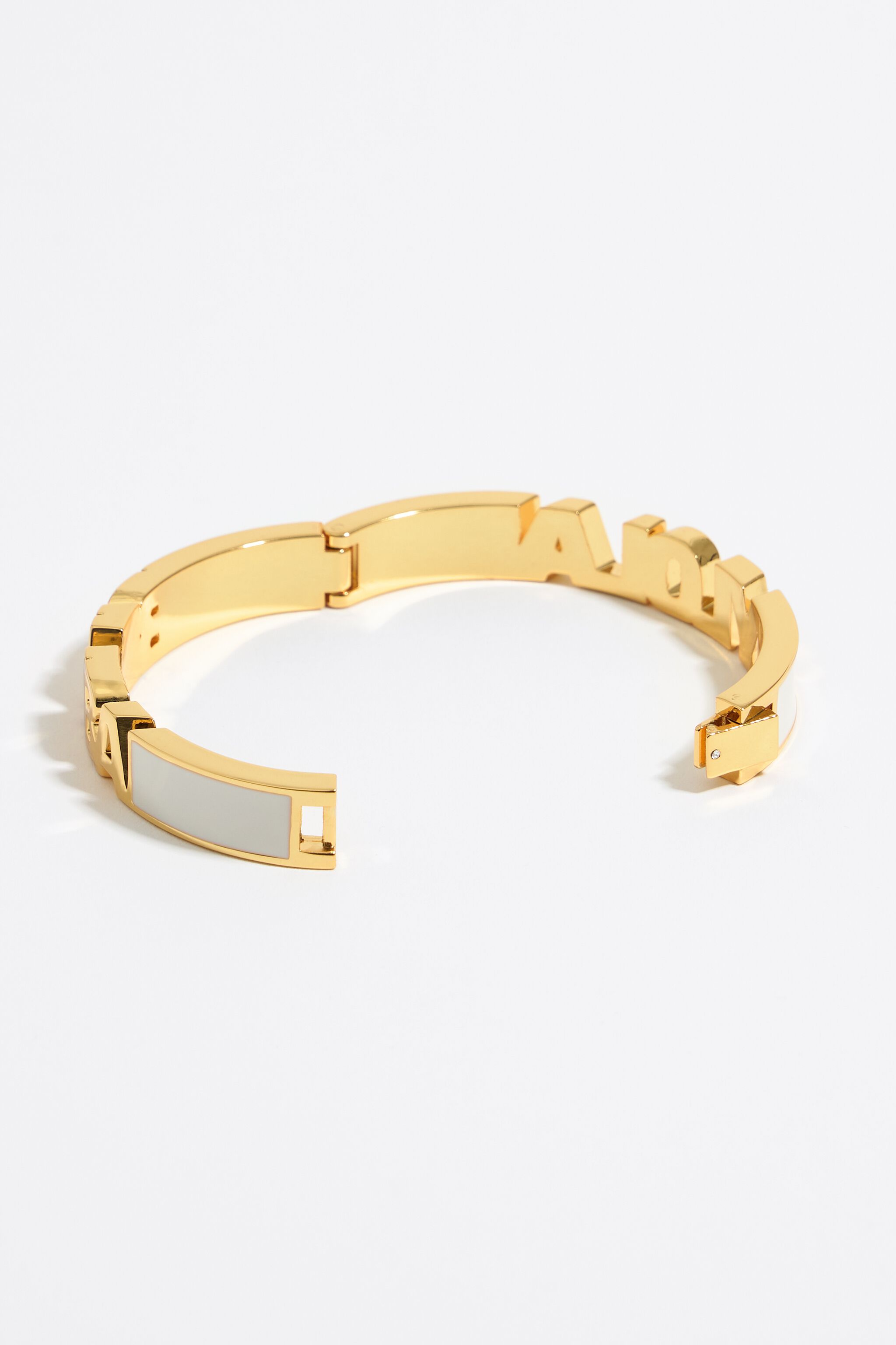 Ivory enamel logo bracelet