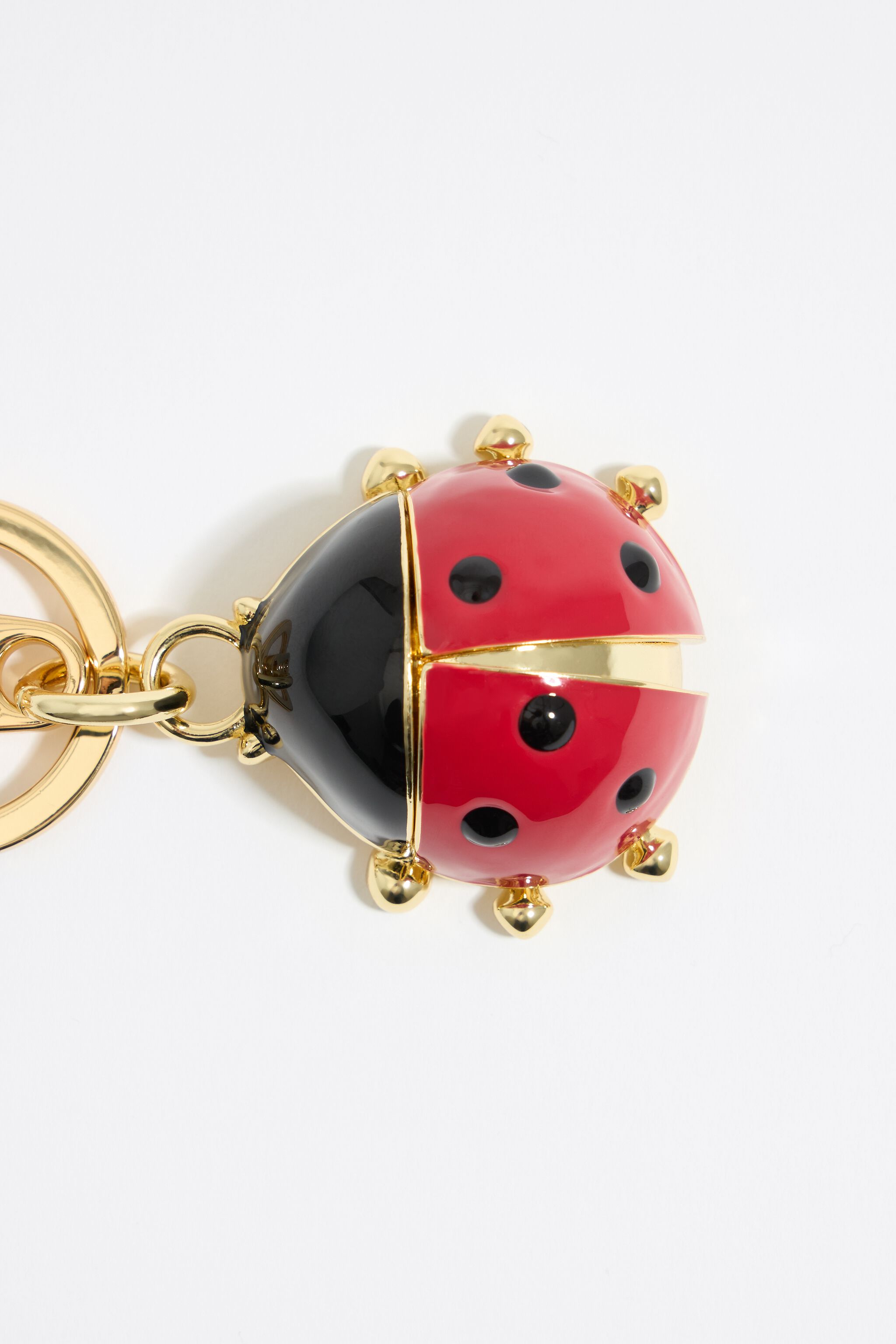 Red ladybug key ring