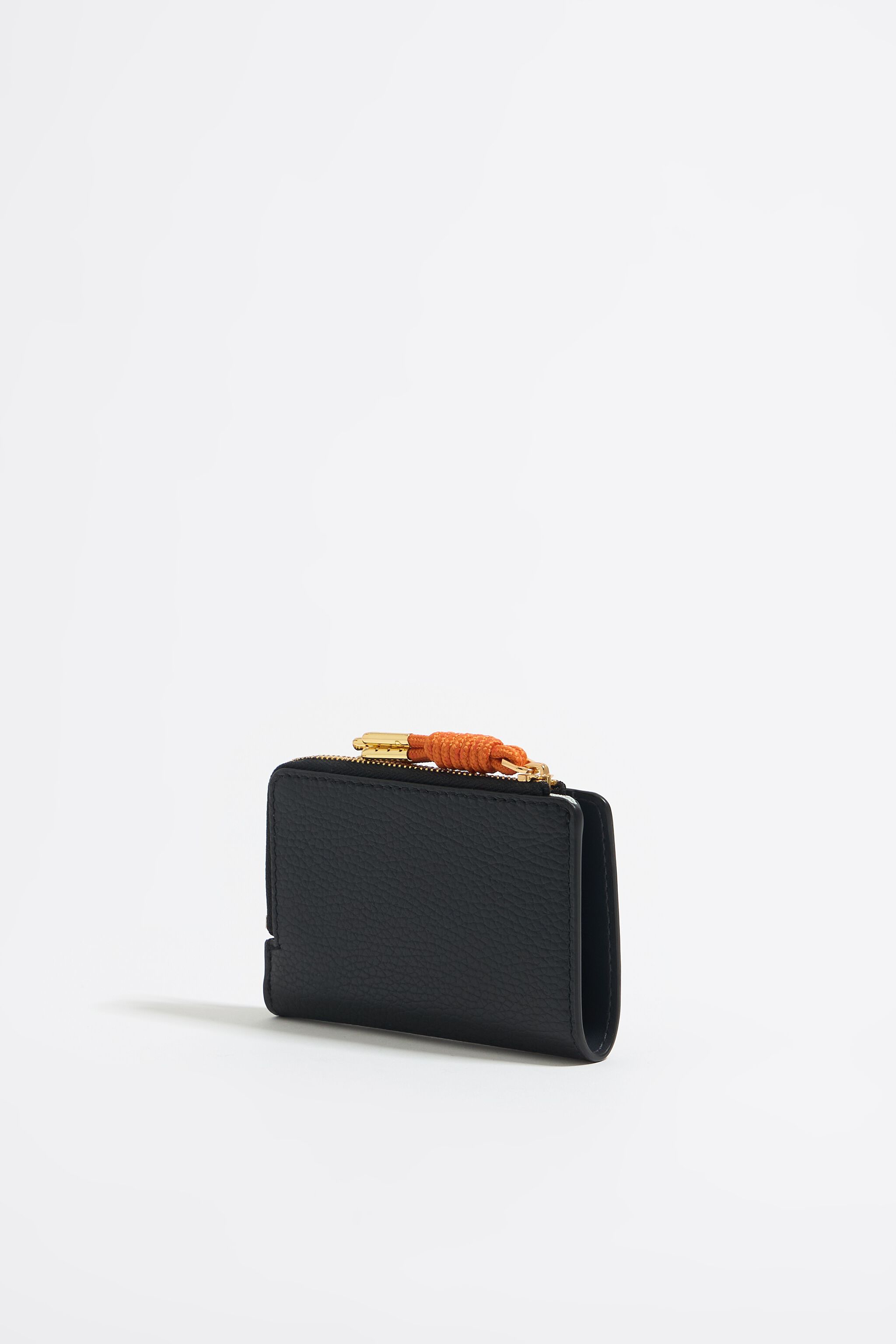 Black leather purse