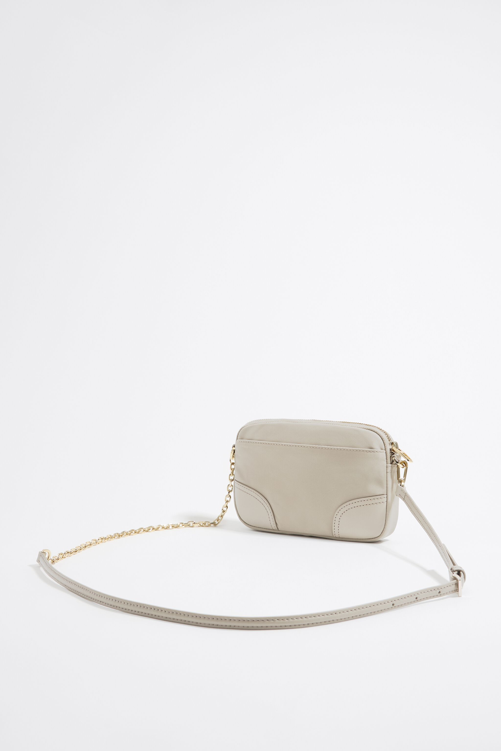 Mini stone nylon crossbody bag