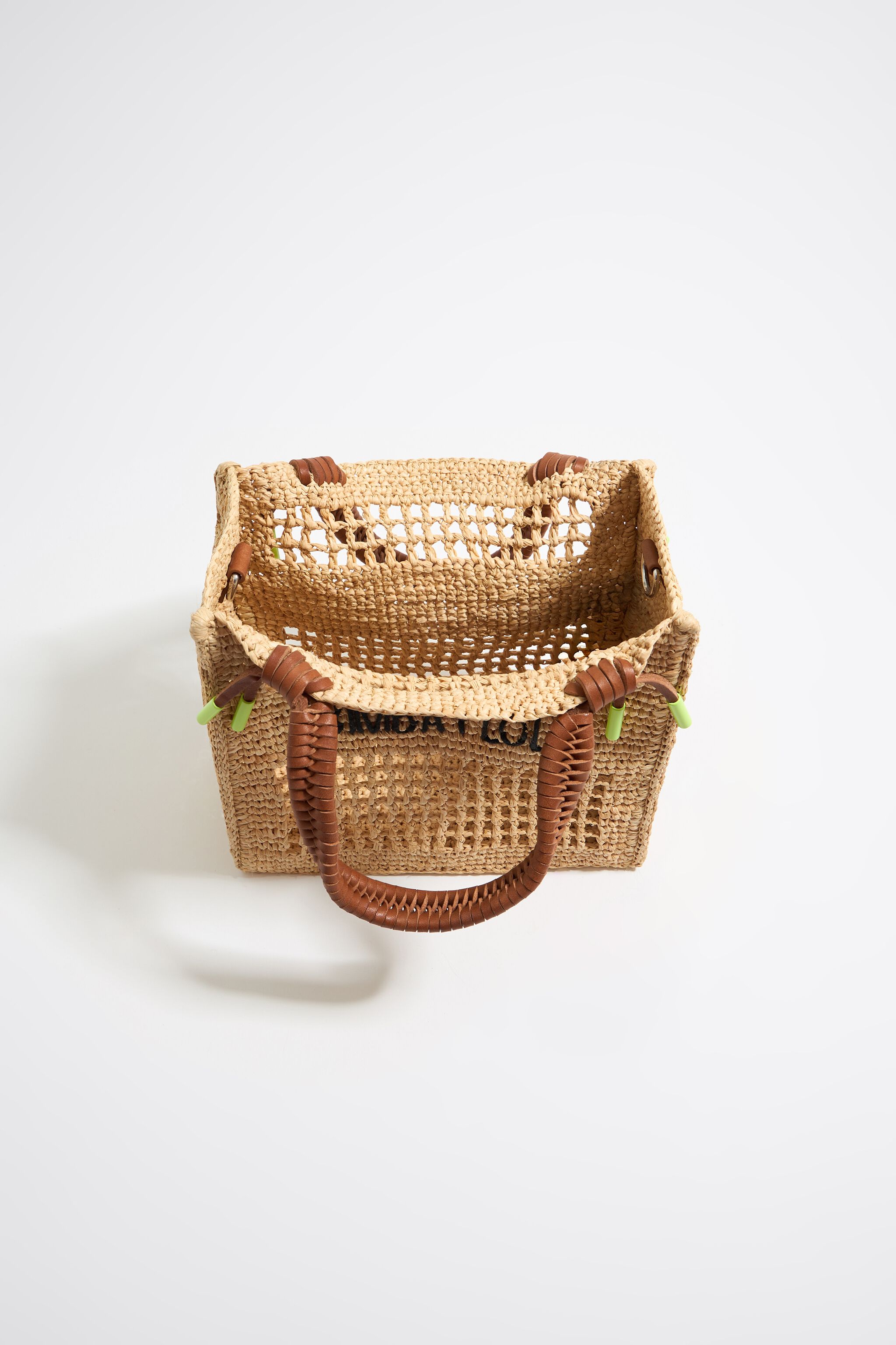 Bolso tote peque&ntilde;o rafia natural