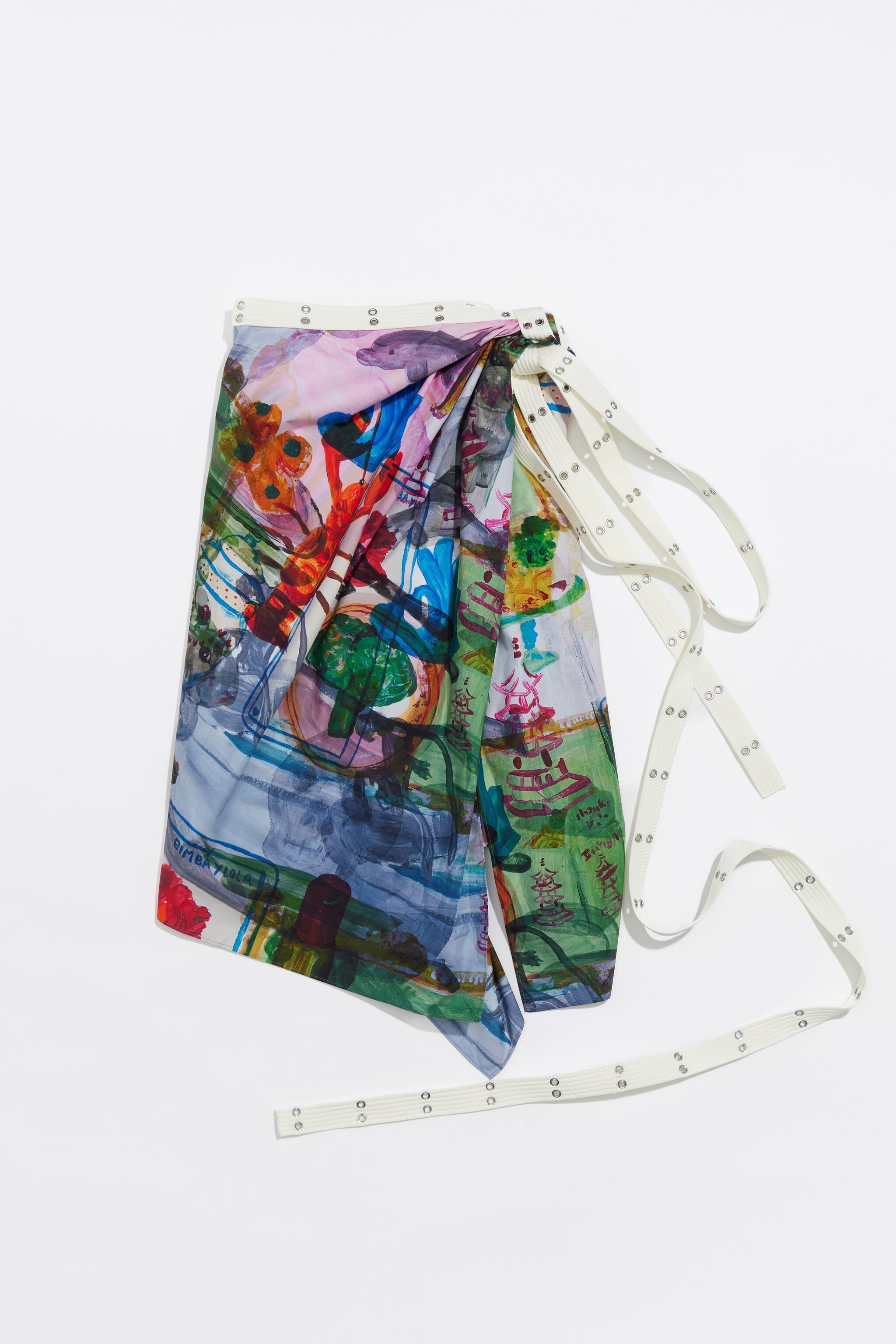 Parque full midi wrap skirt