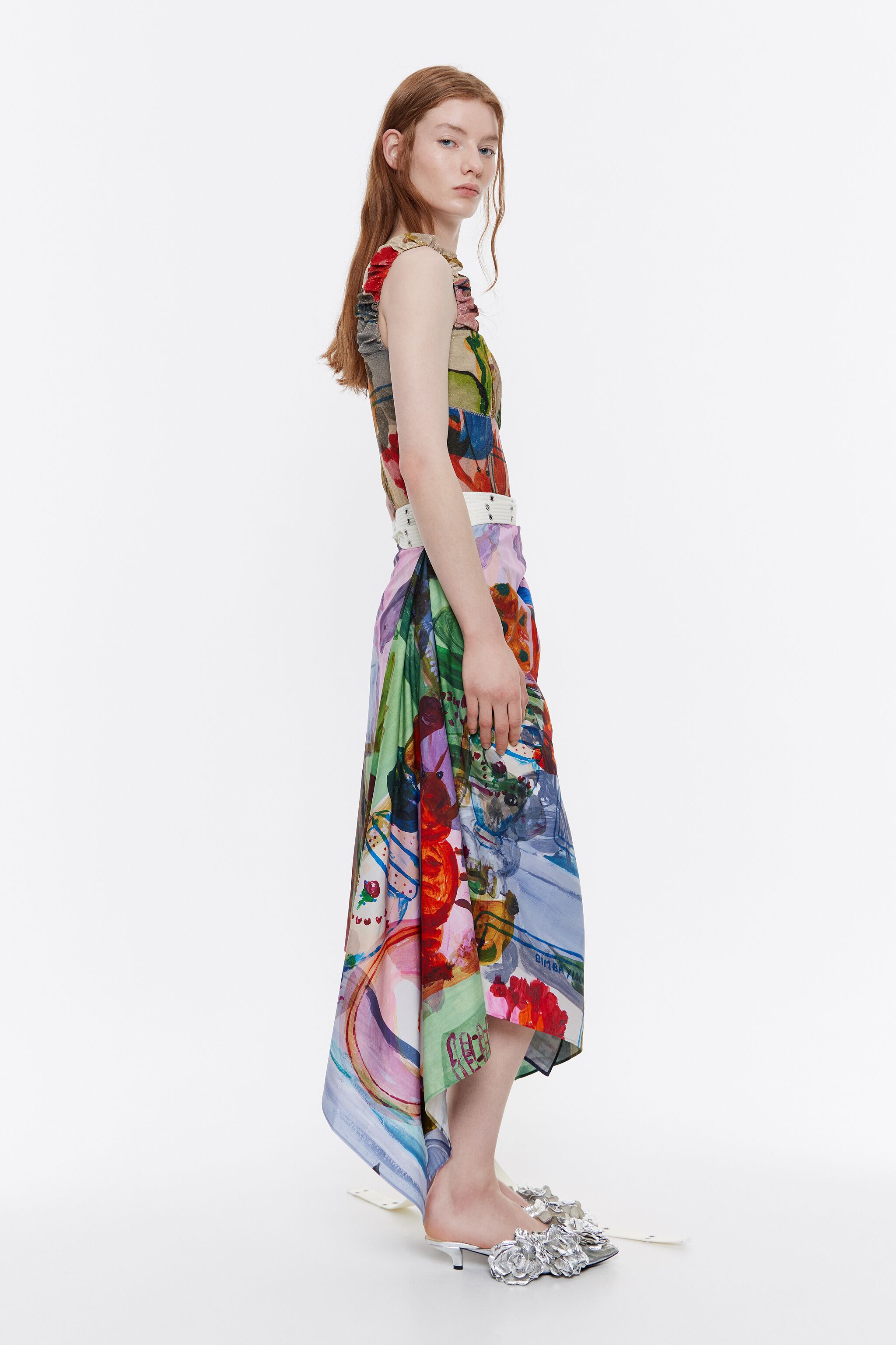 Parque full midi wrap skirt