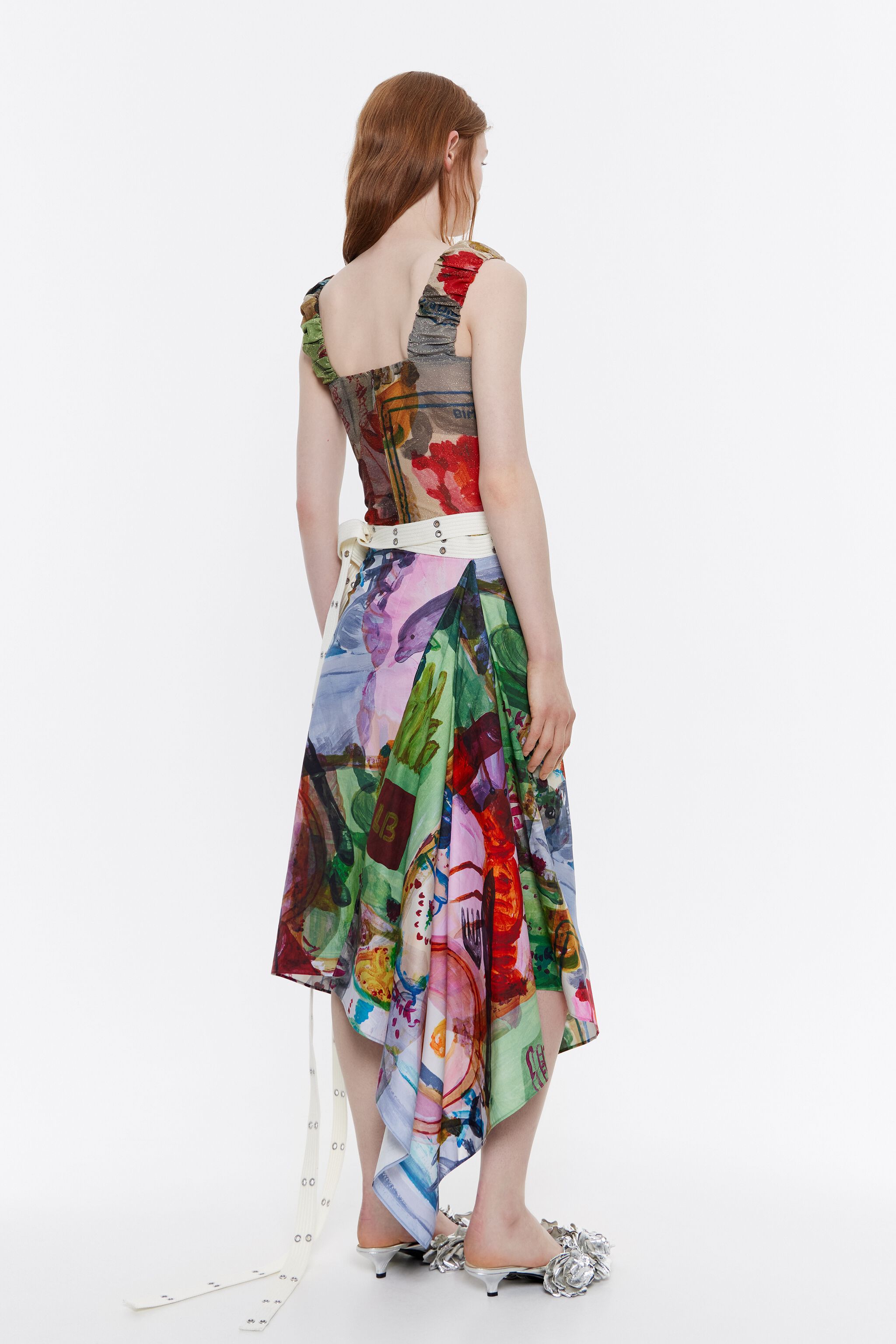 Parque full midi wrap skirt