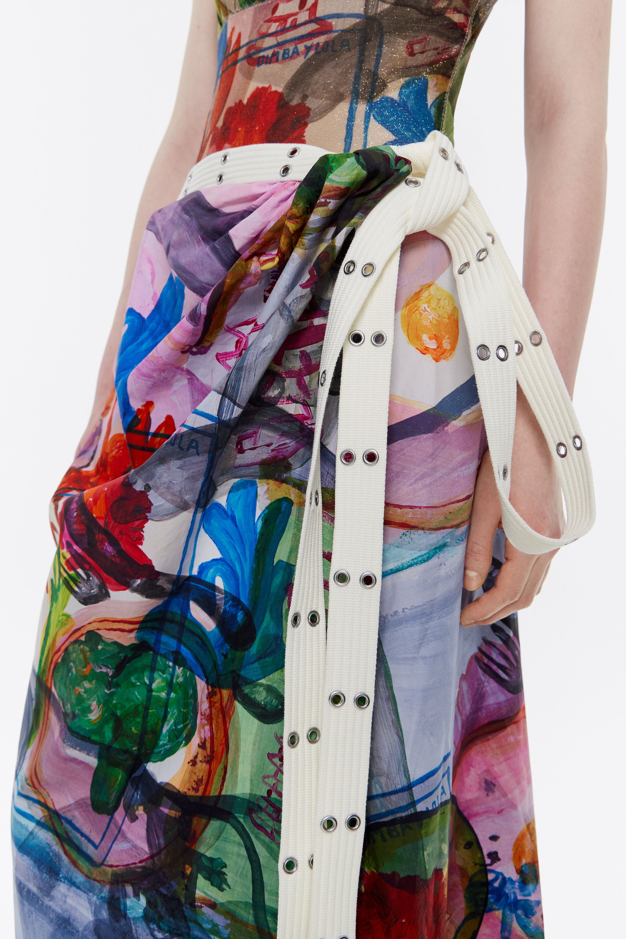 Parque full midi wrap skirt