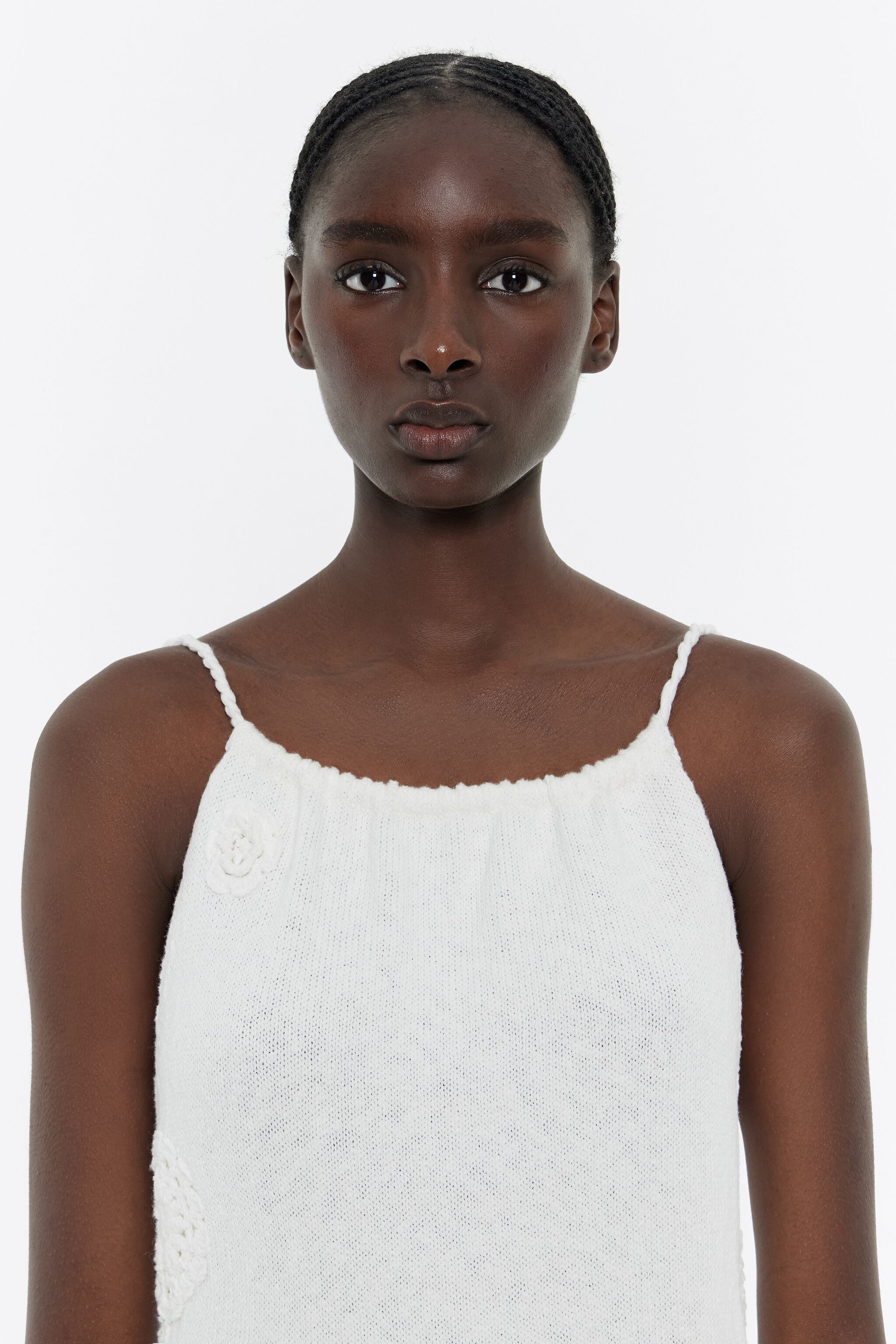 Vestido crochet blanco