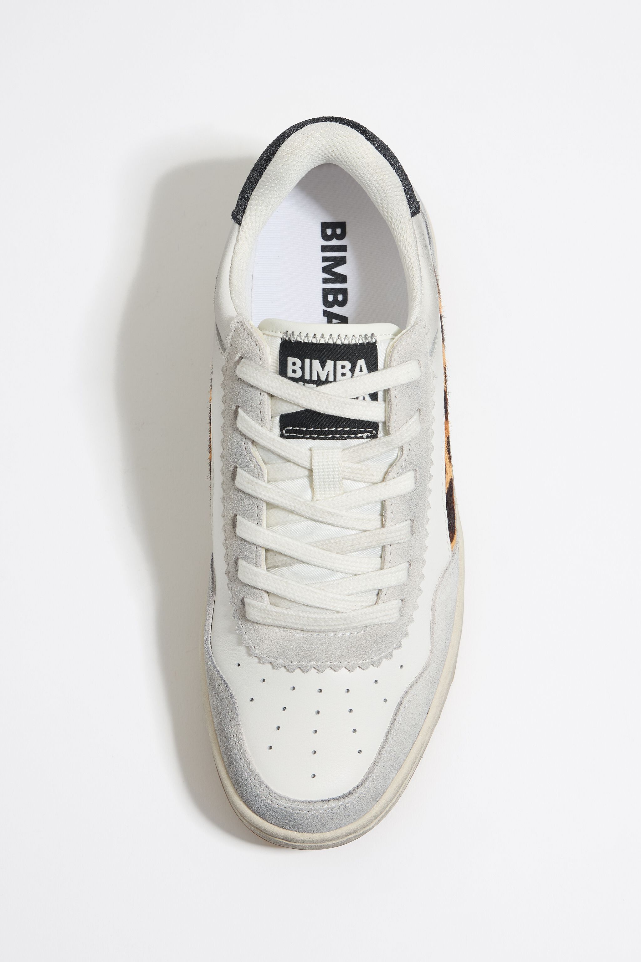 White Leopard print leather 13 57 cupsole sneaker