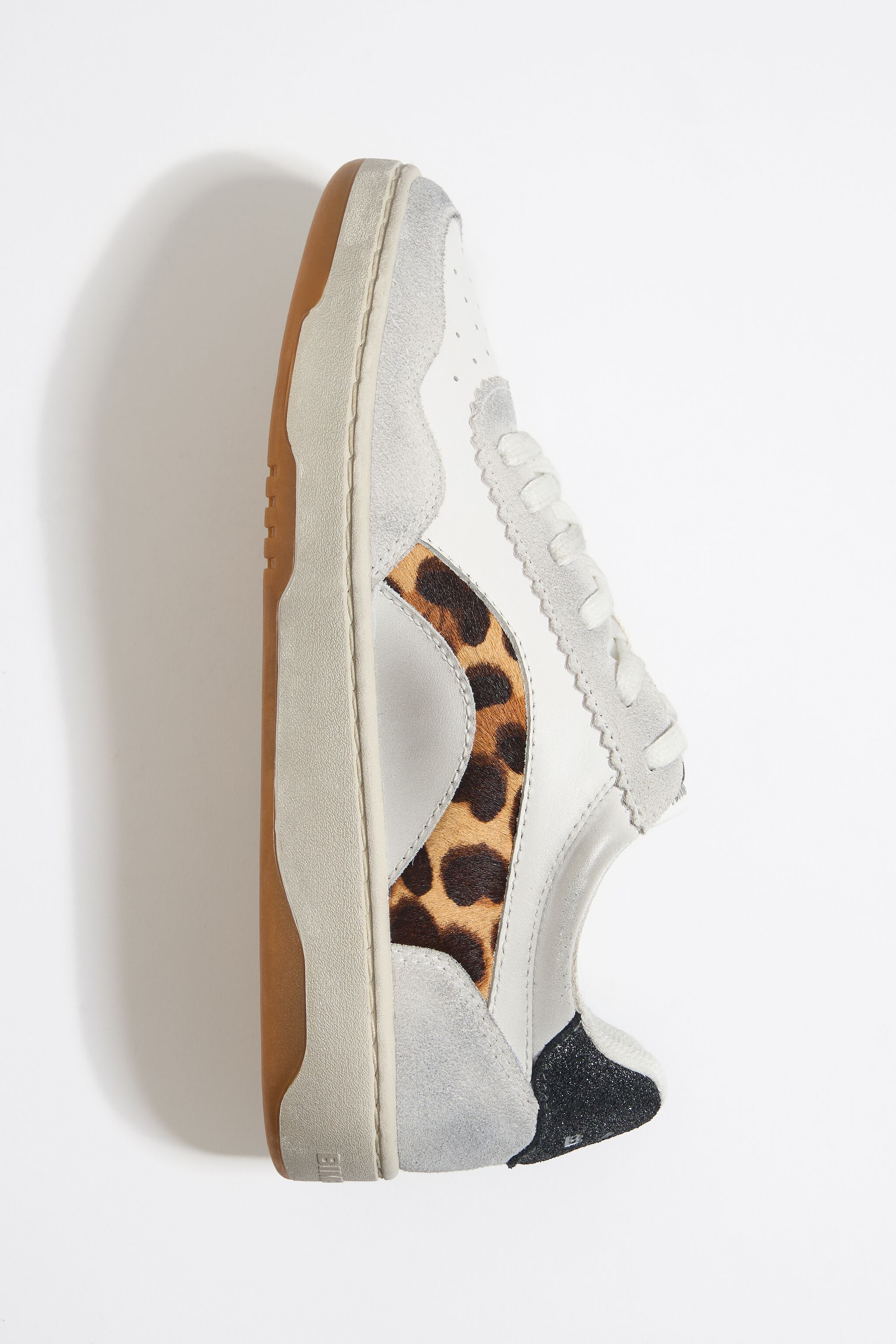White Leopard print leather 13 57 cupsole sneaker