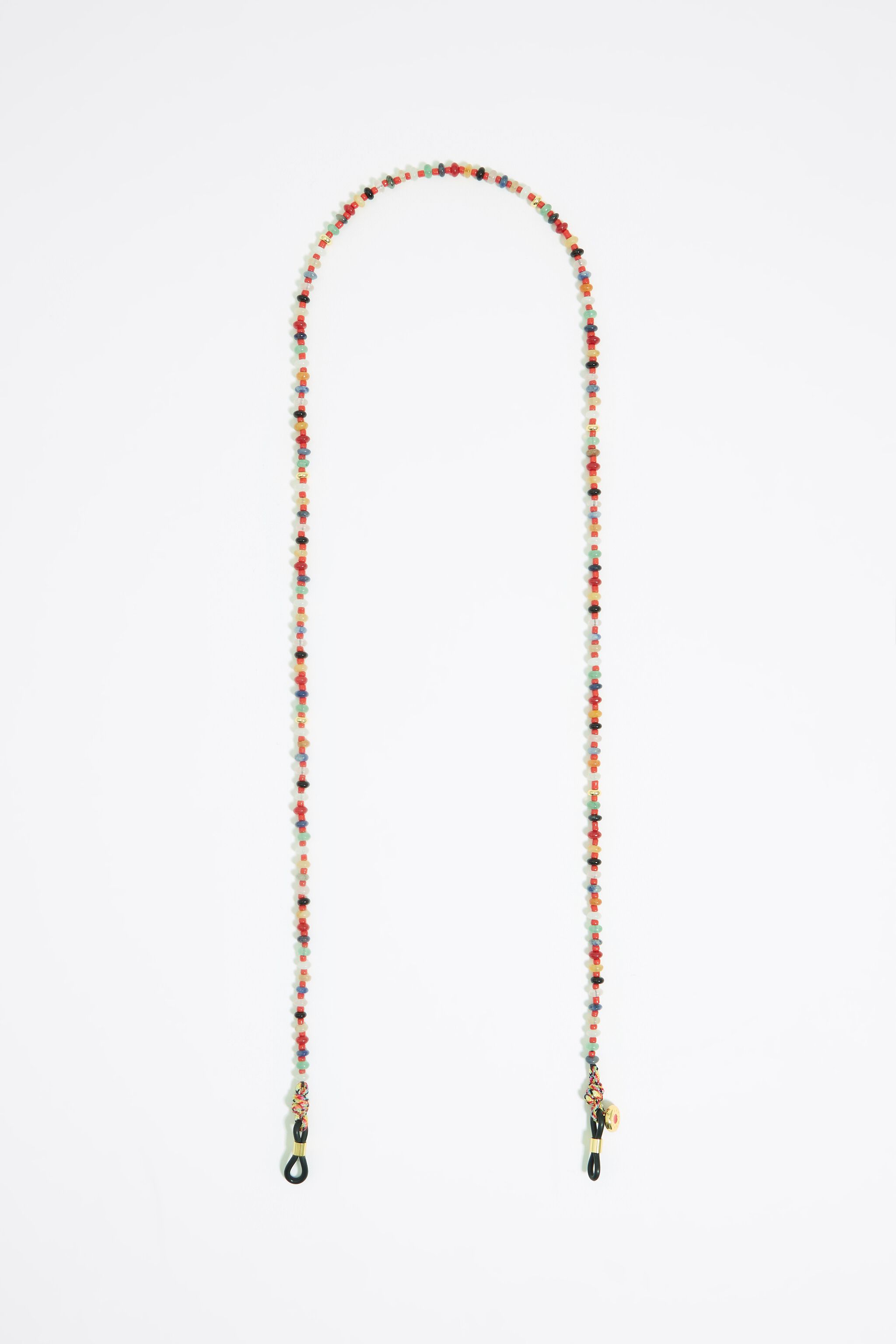 Orange beads glasses chain