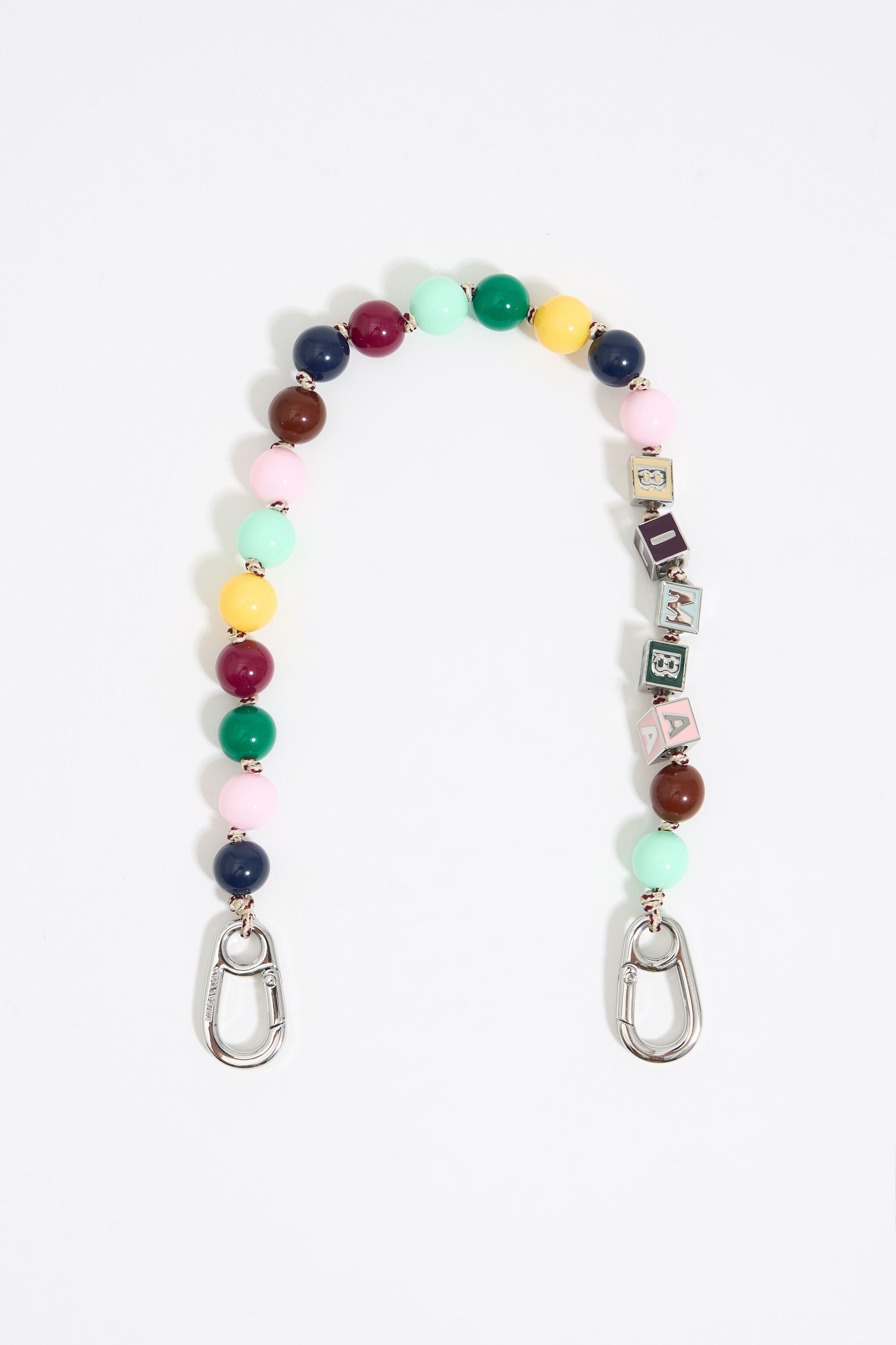 Green resin ball phone case chain