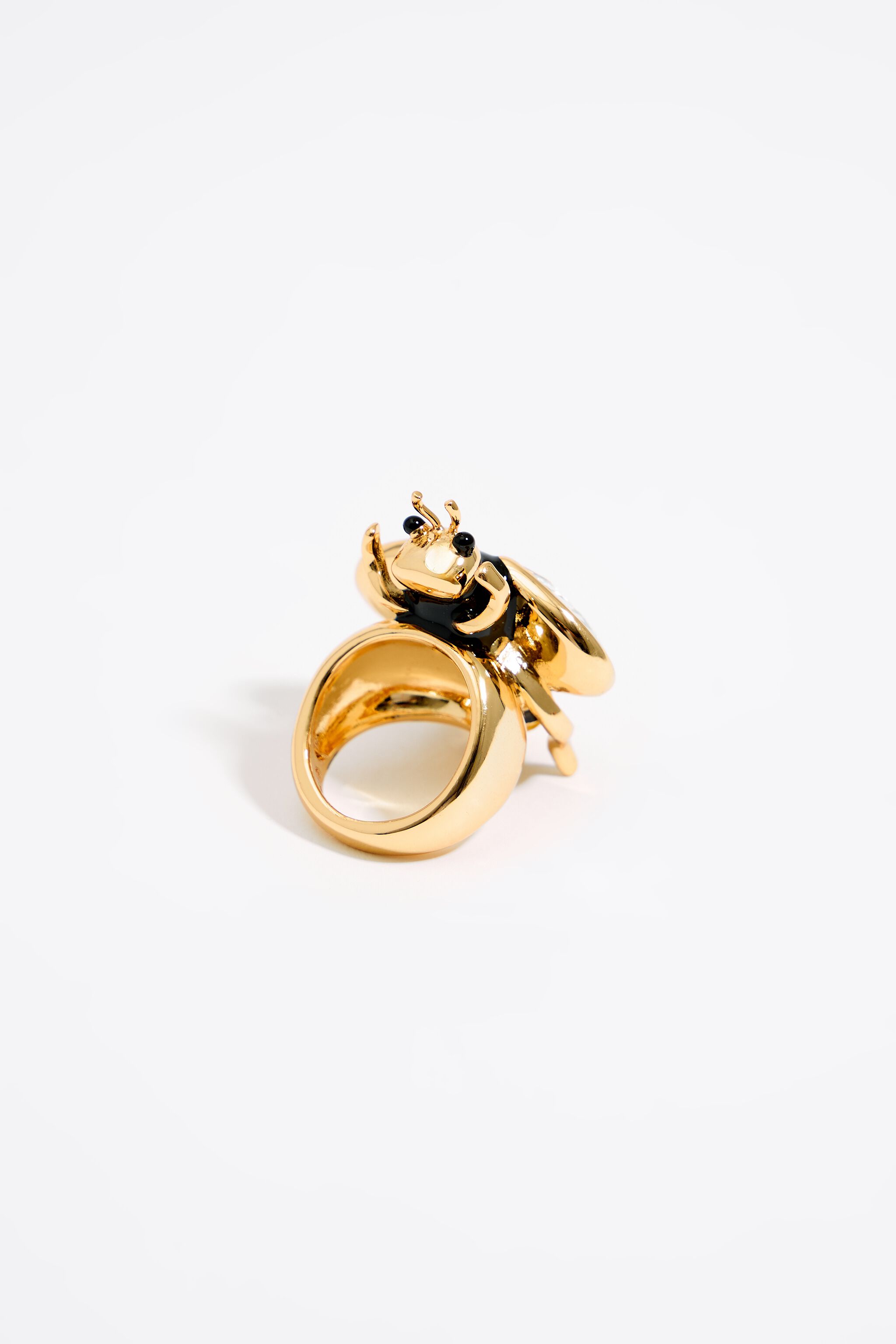 Bee crystals ring