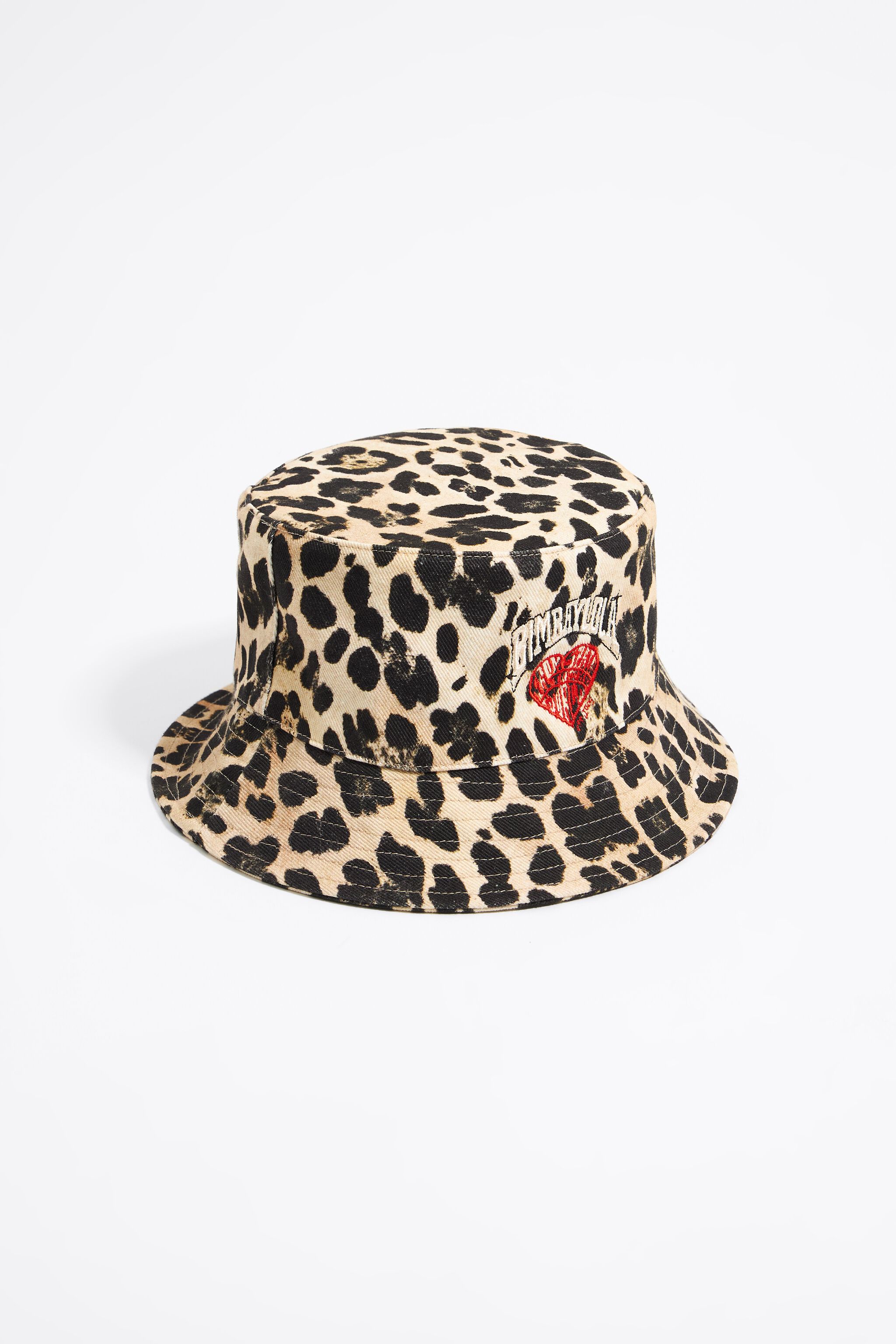 Animal print bucket hat