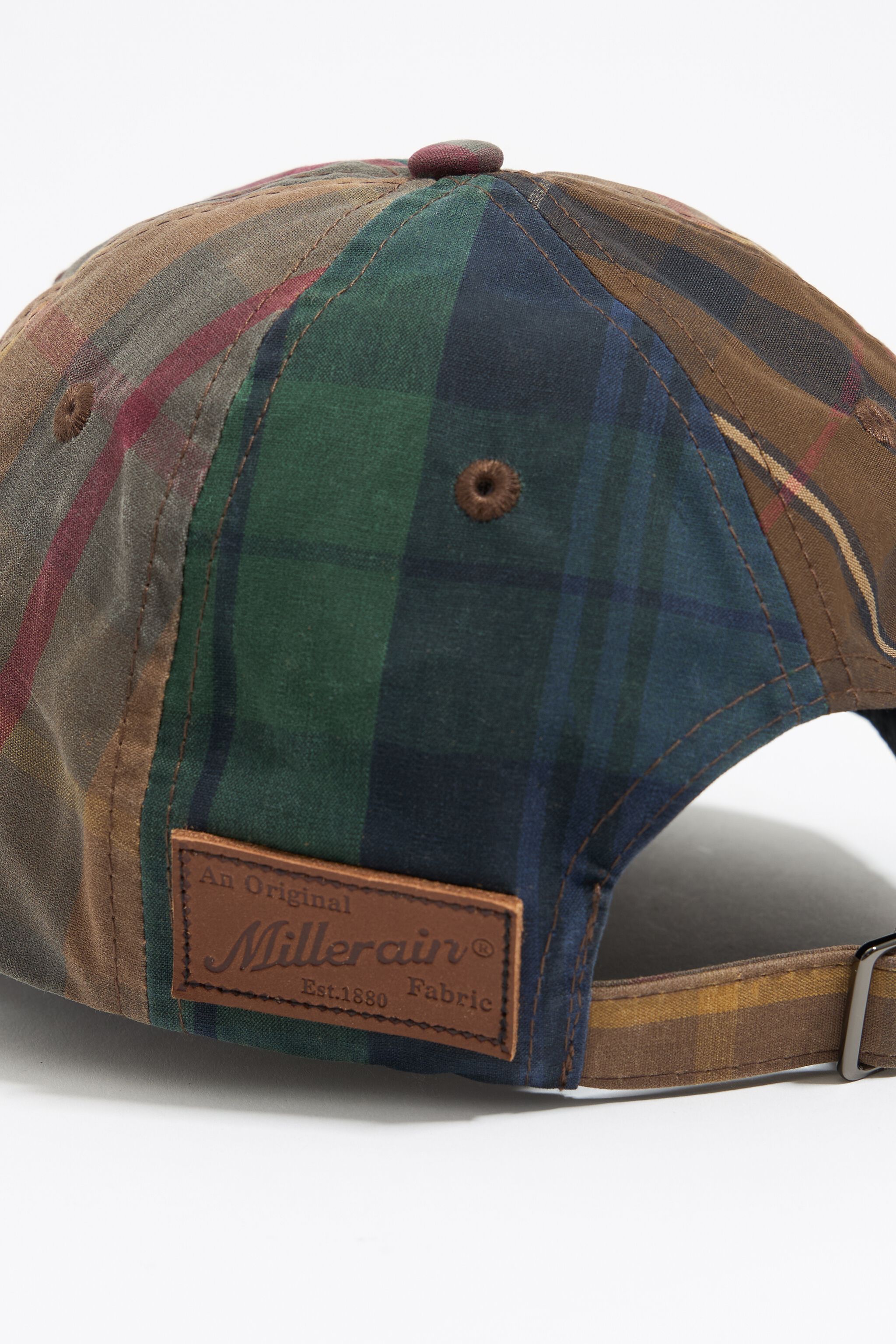 Blue checked cap