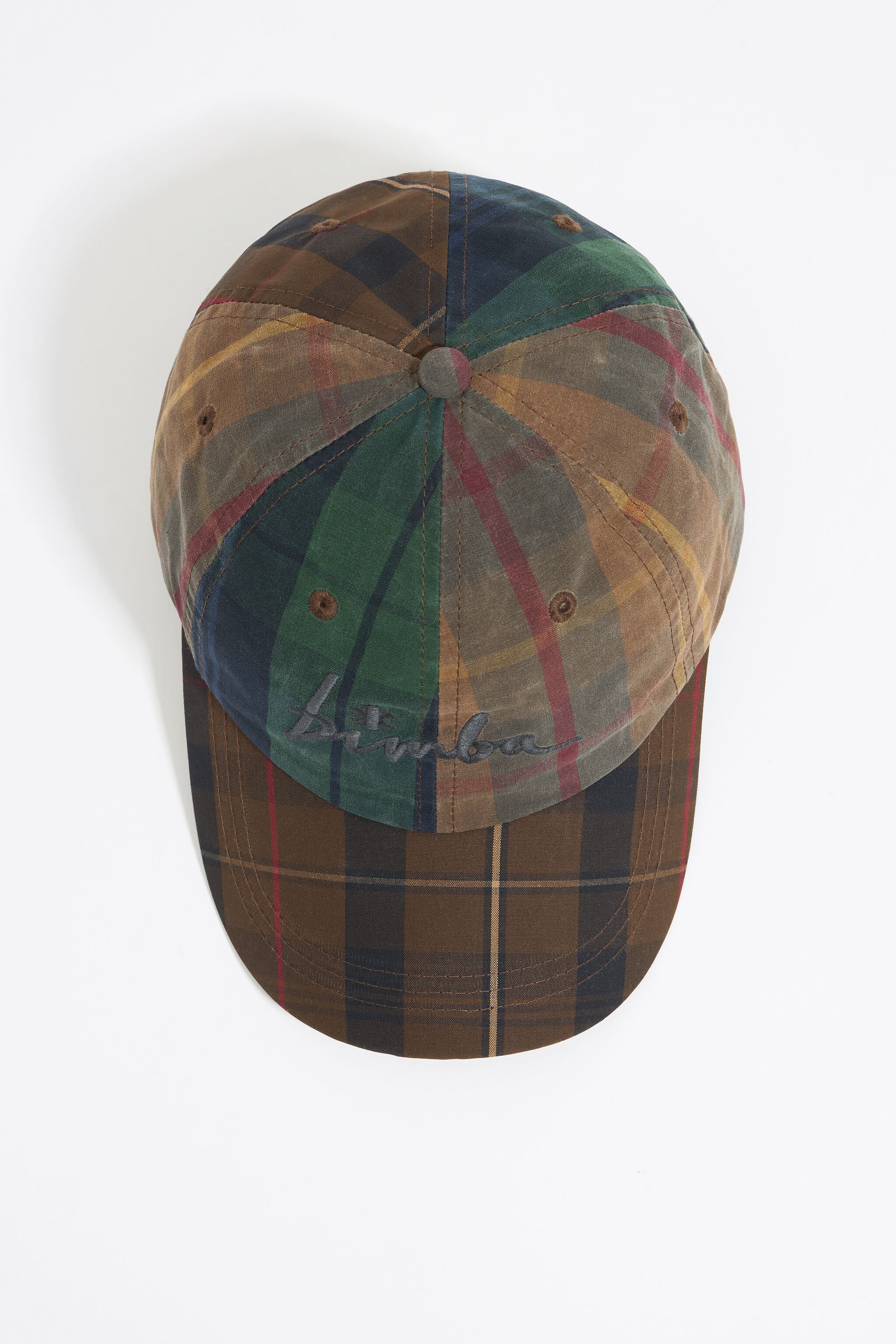 Blue checked cap