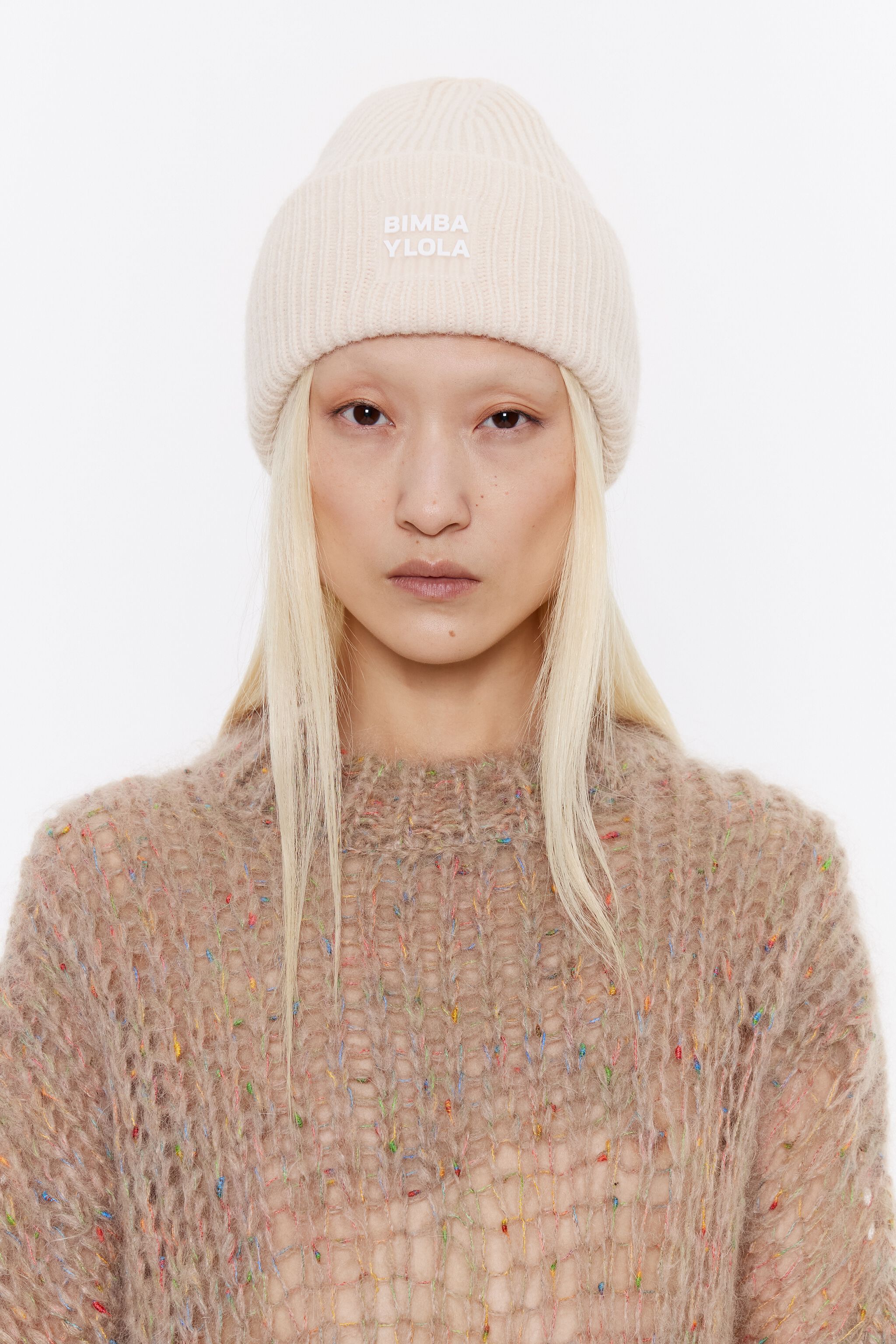 Ivory knit hat