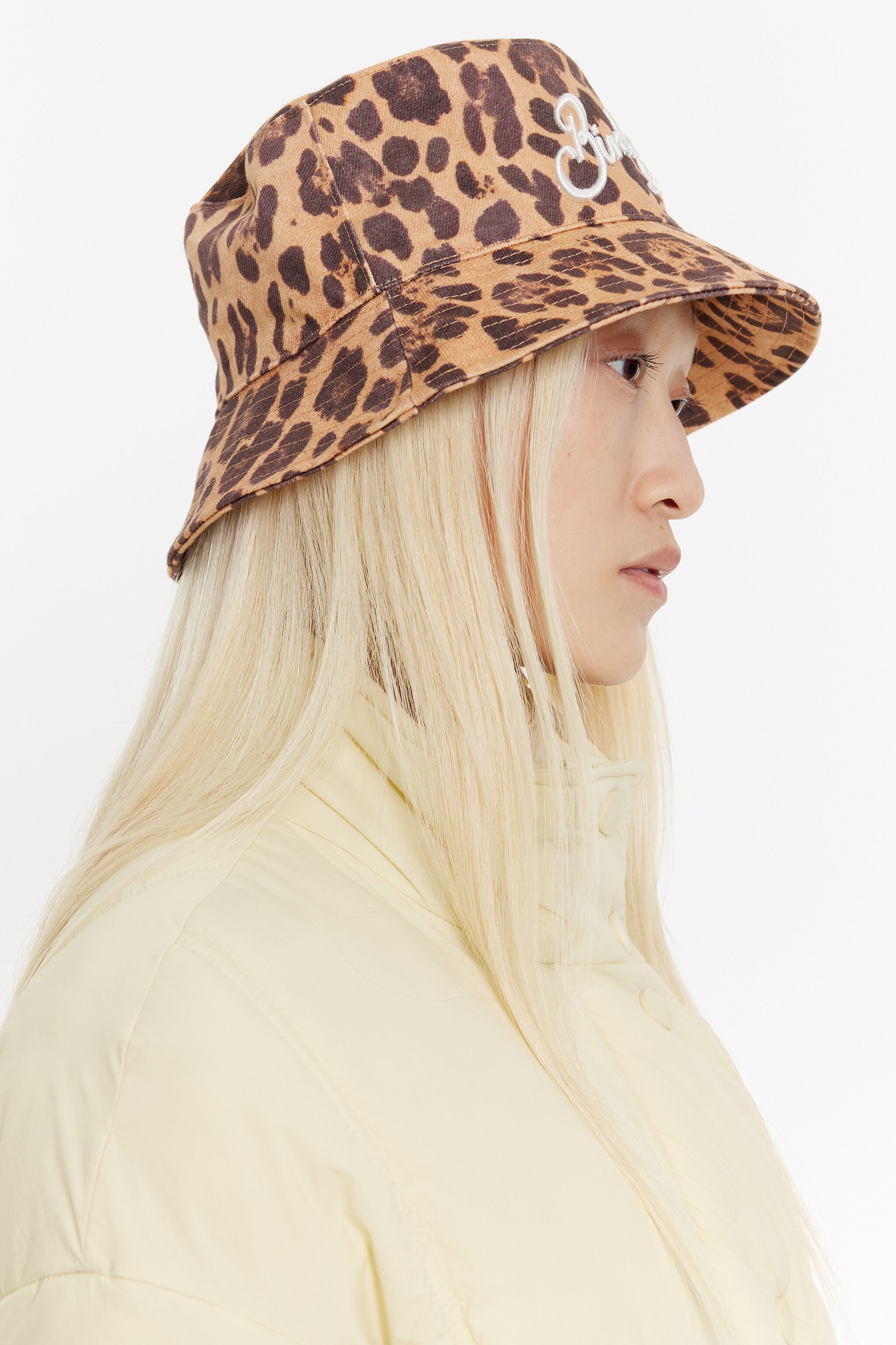 Leopard cotton bucket hat