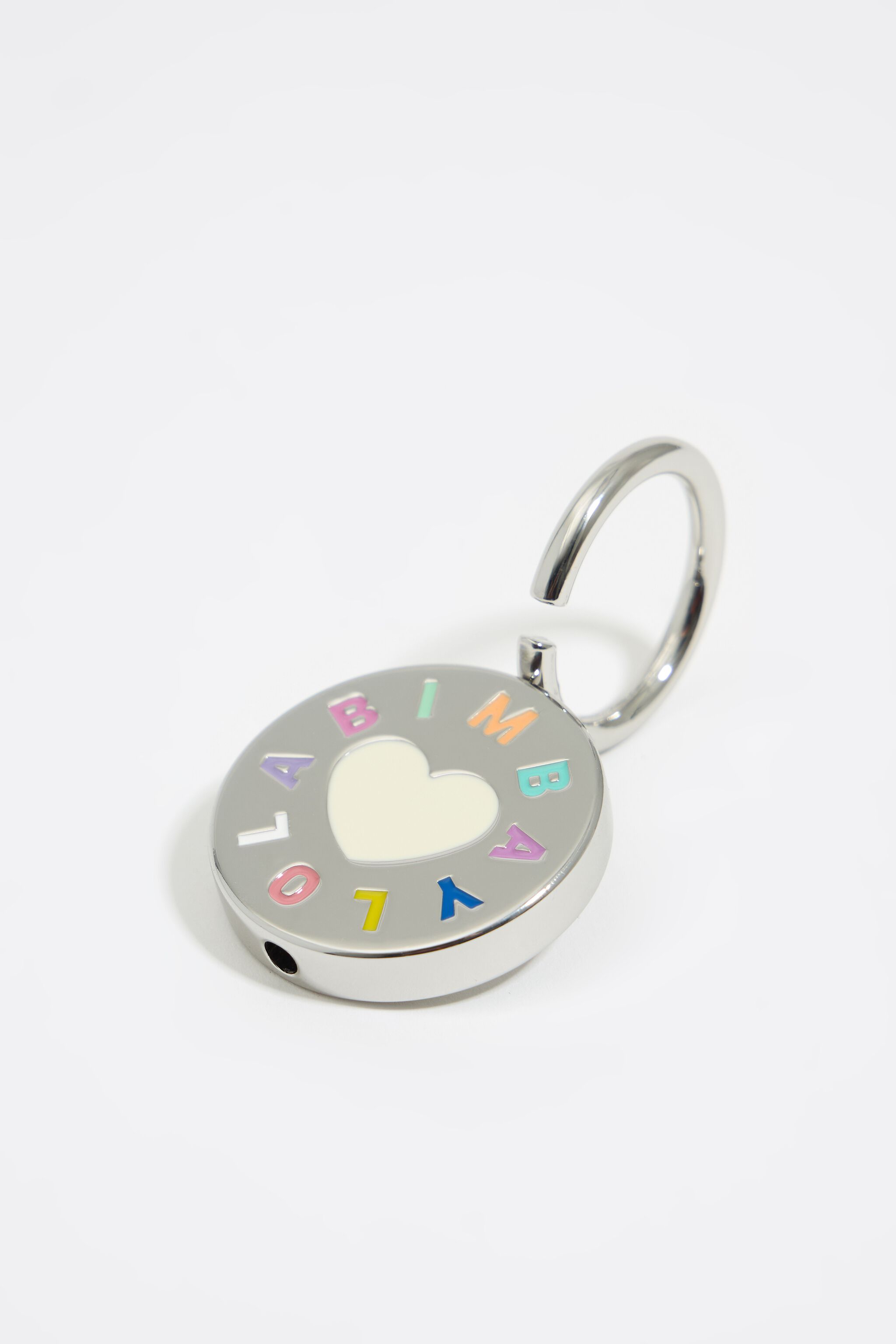 Silver Candy logo padlock key ring