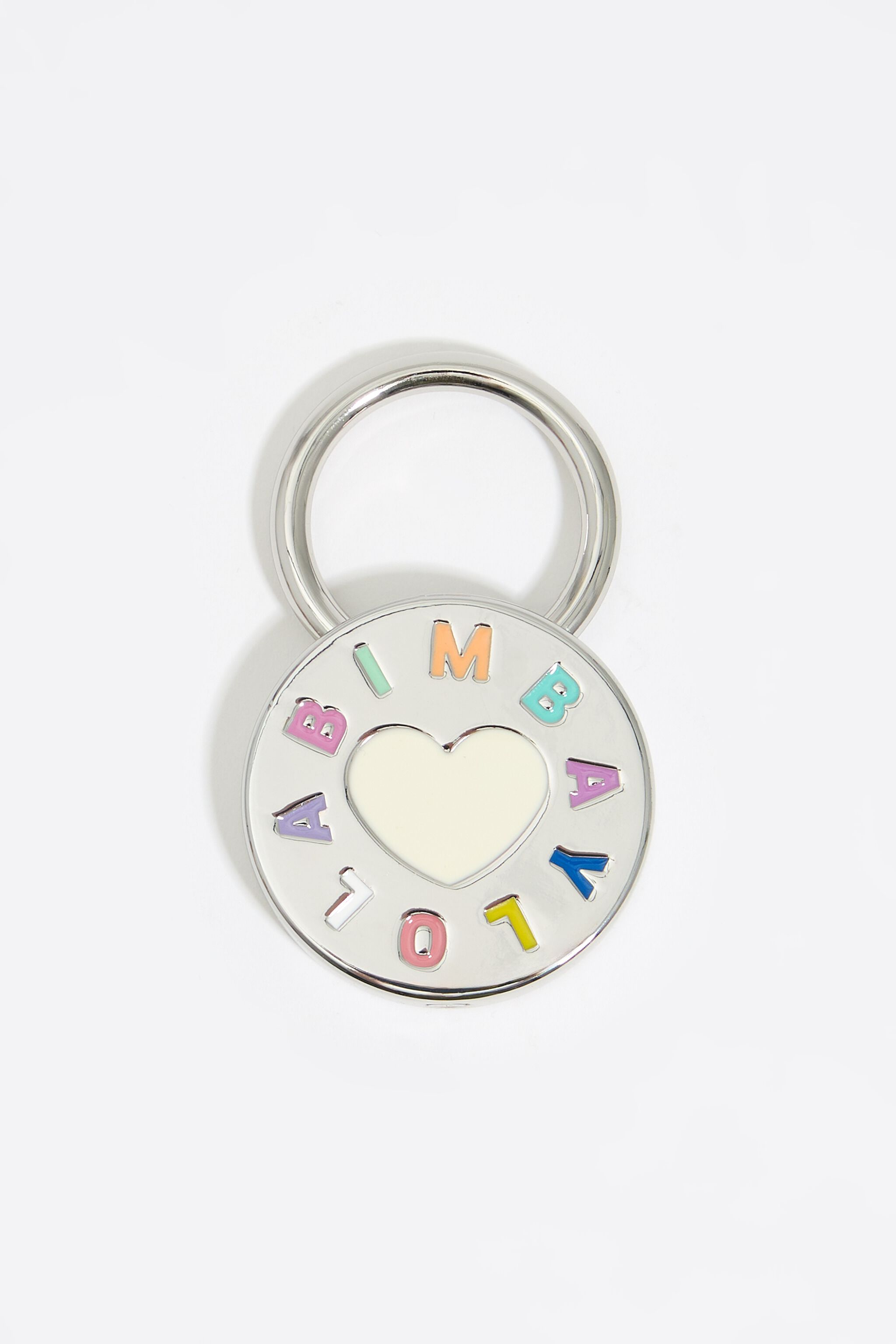 Silver Candy logo padlock key ring