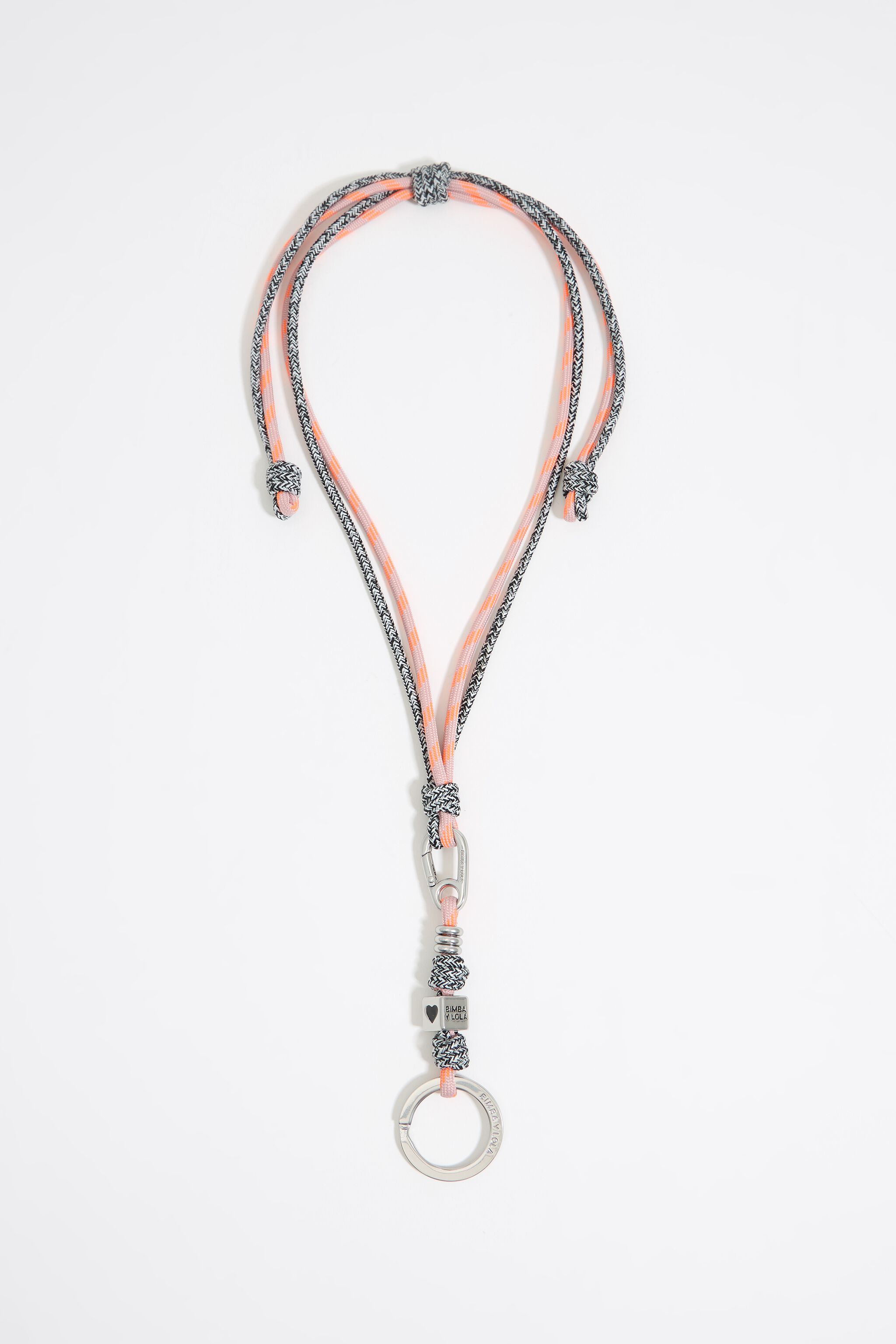 Pink detachable knots key ring