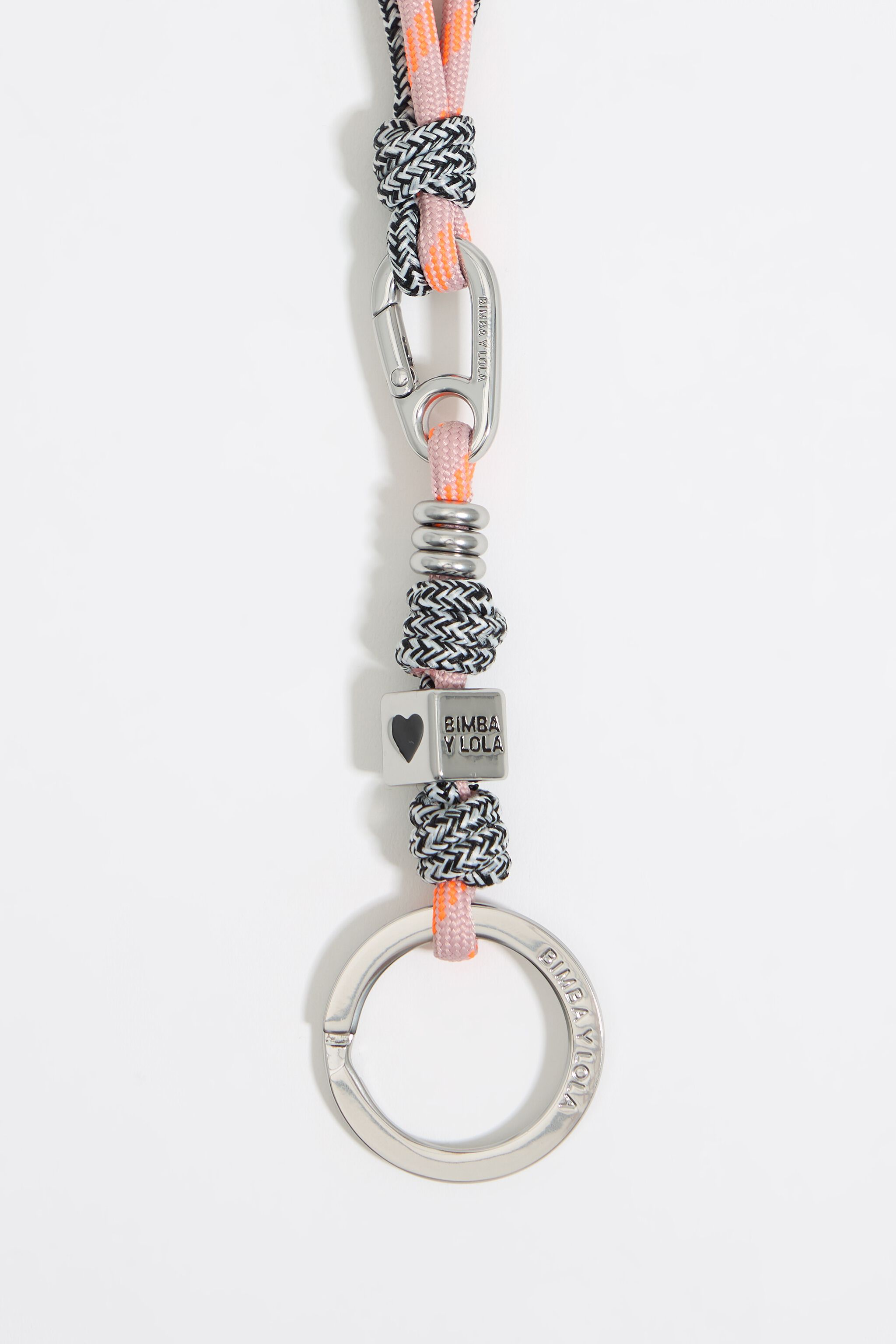 Pink detachable knots key ring