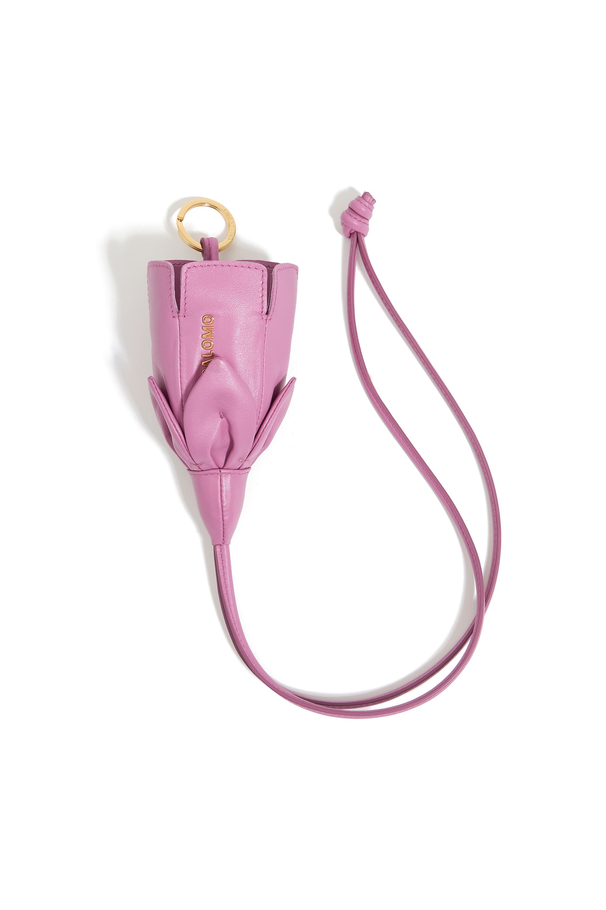 Charm llavero piel rosa