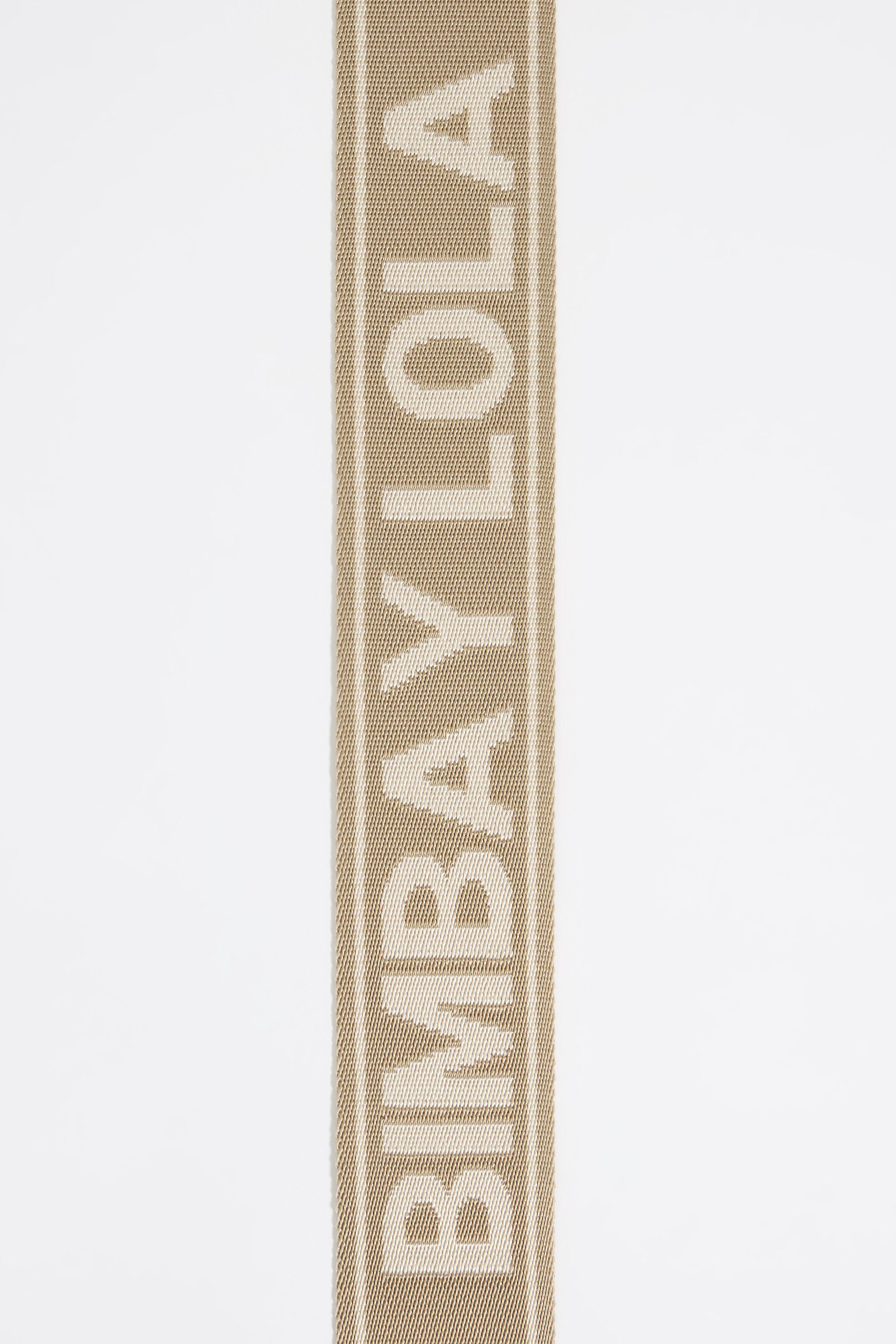 Sand logo fabric crossbody strap