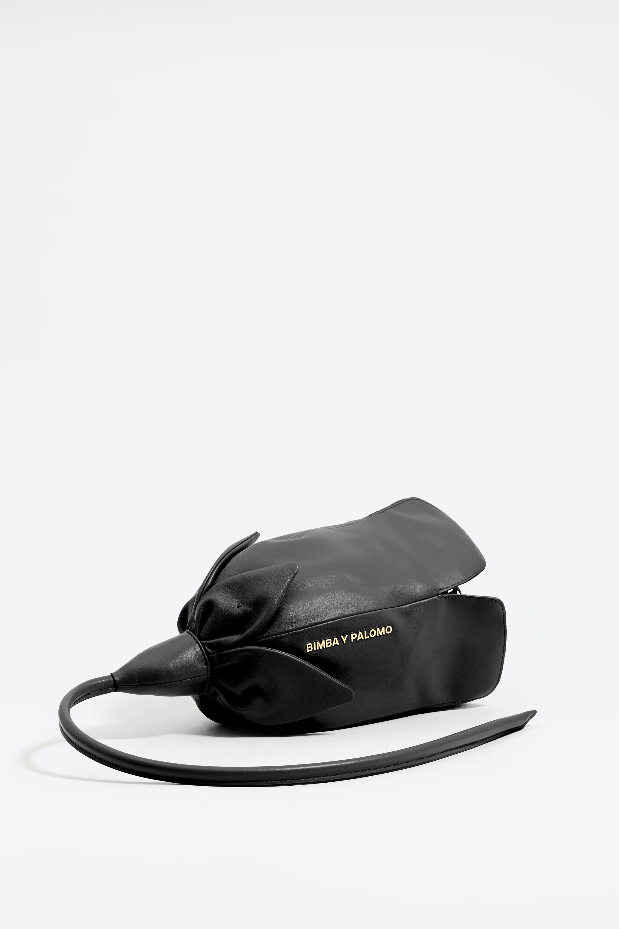 Bolso Rosa piel negro