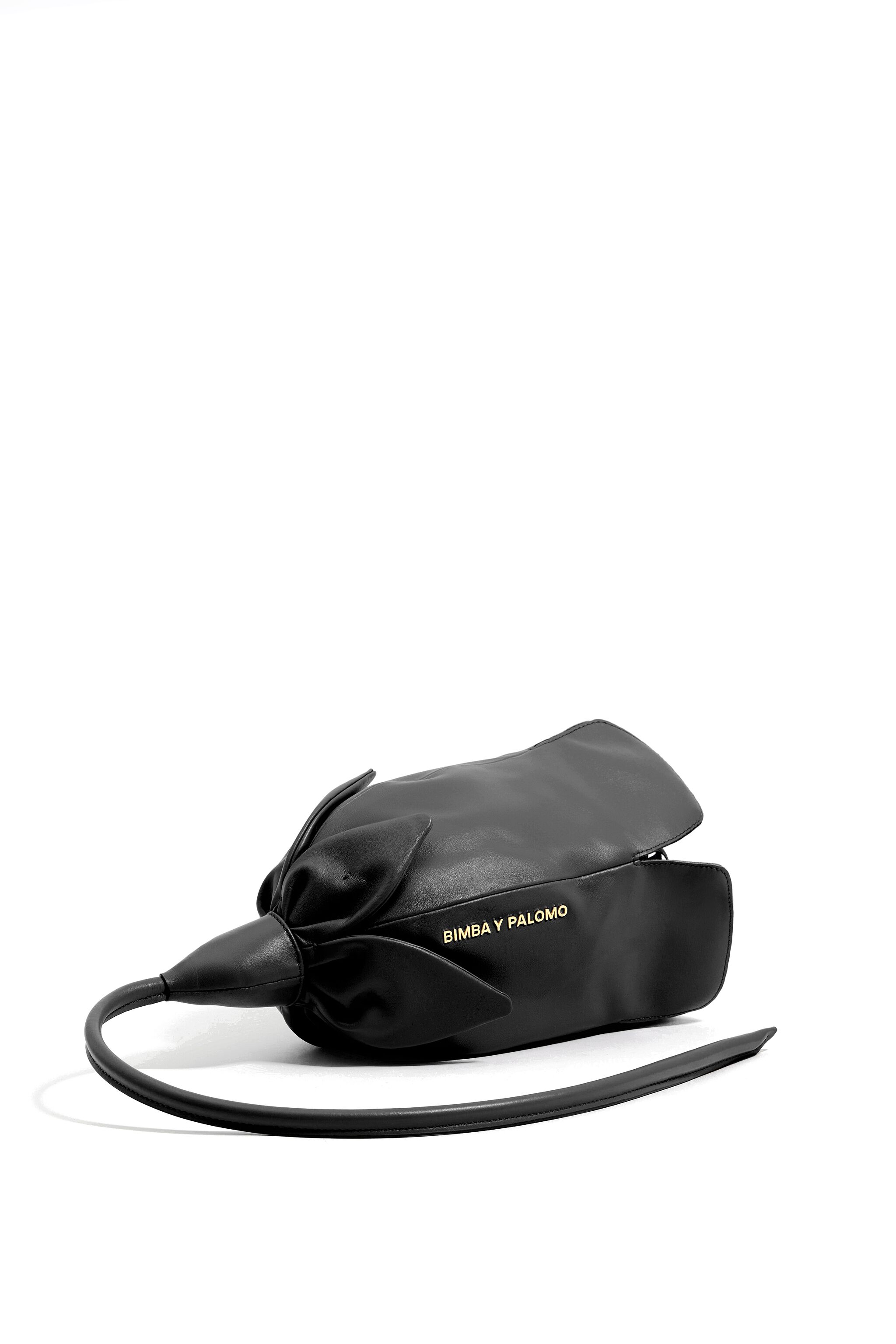 Bolso Rosa piel negro