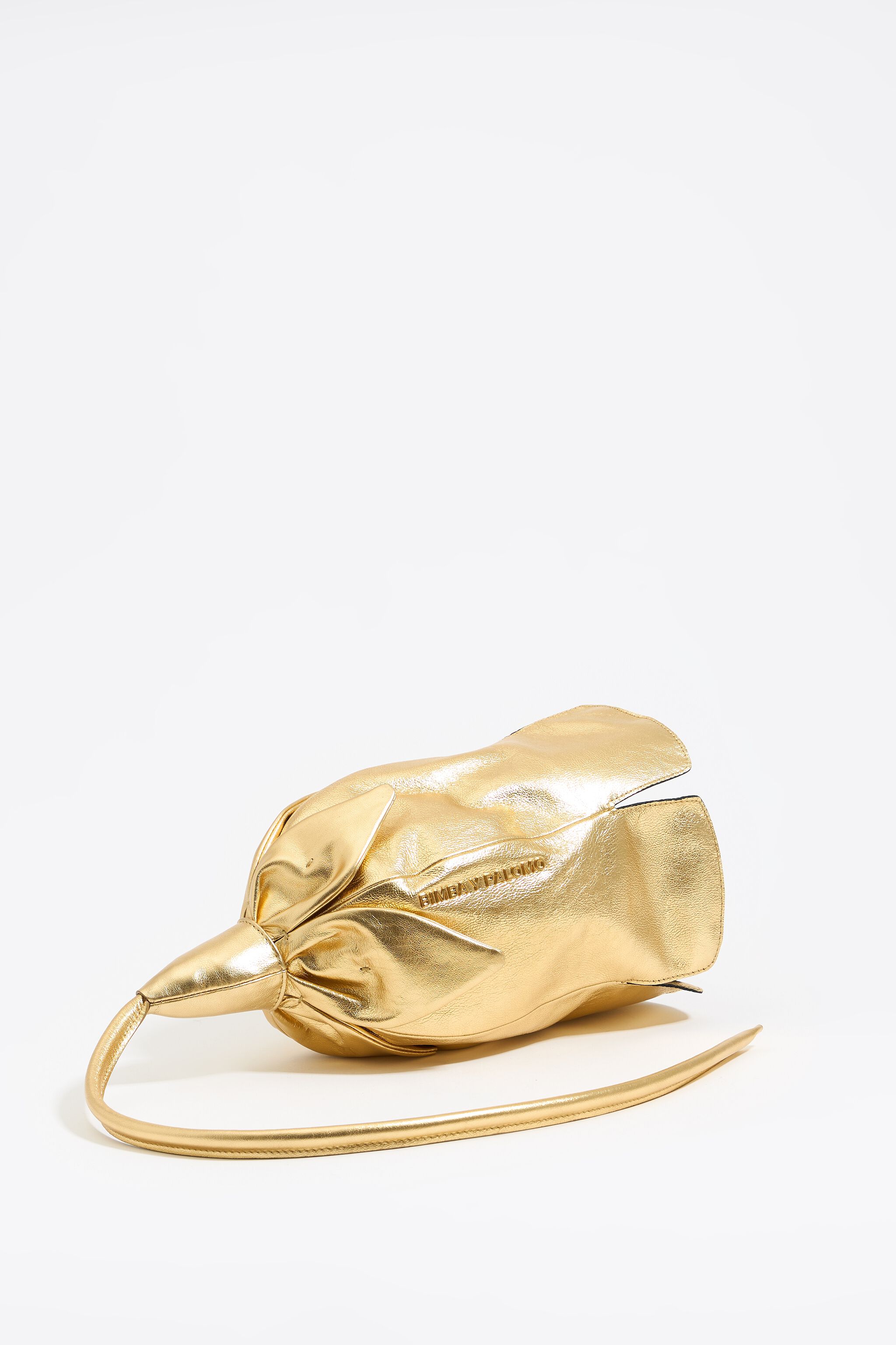 Bolso Rosa piel oro