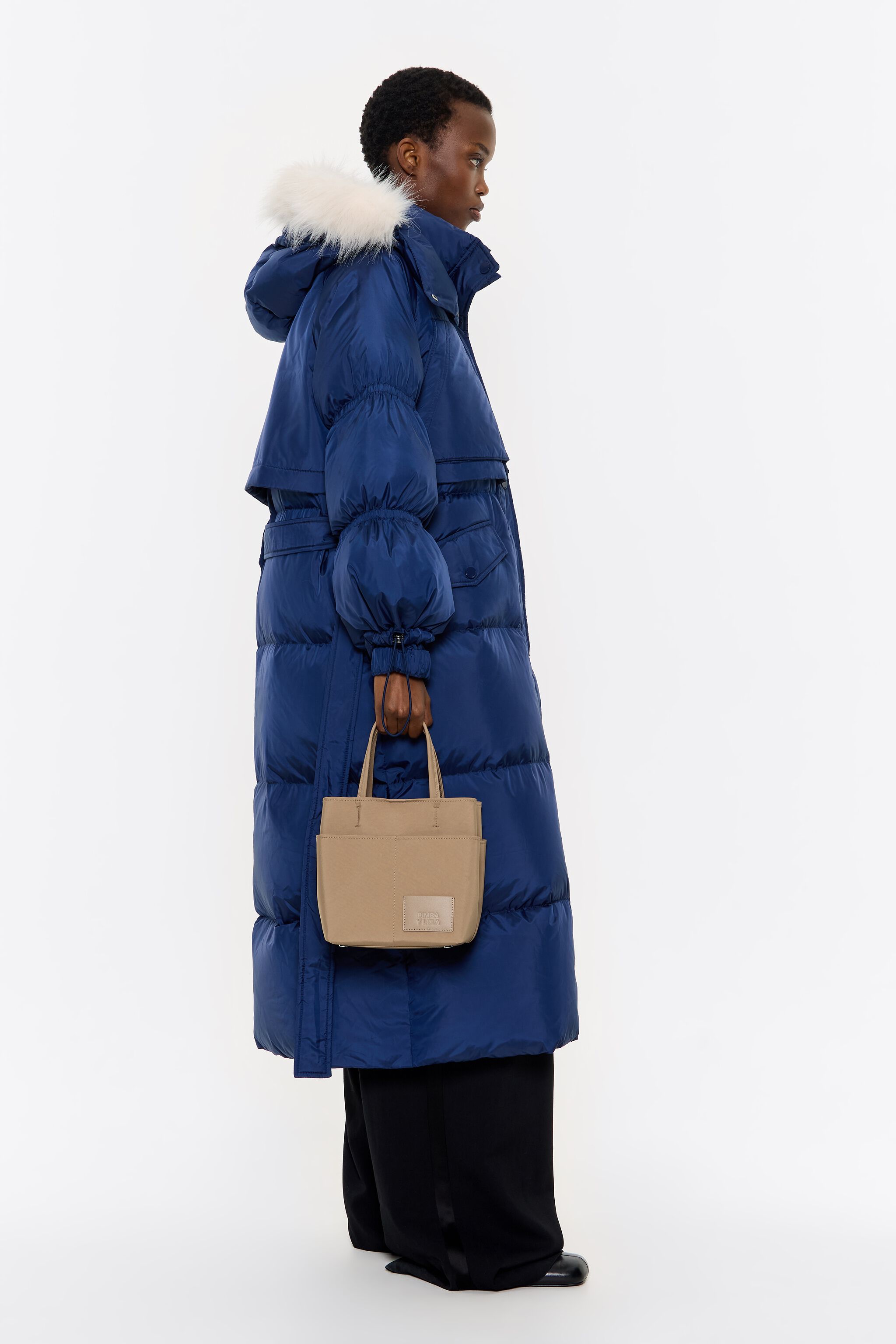 Small bark brown nylon Chihuahua bag