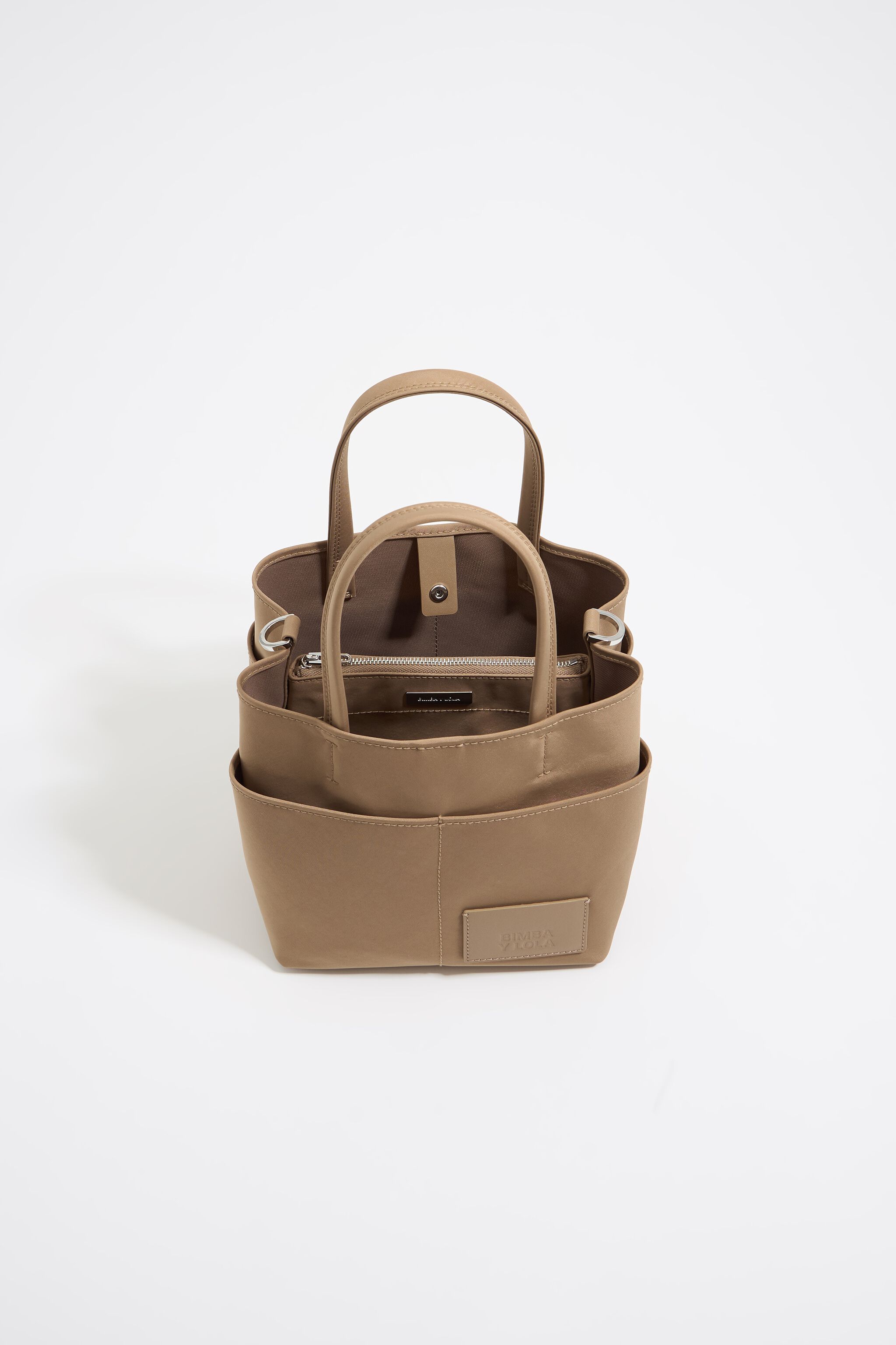 Small bark brown nylon Chihuahua bag