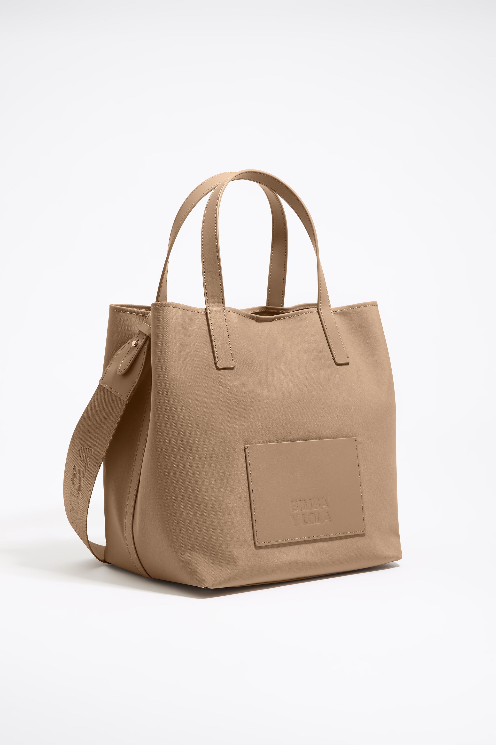 Large bark brown nylon Chihuahua bag