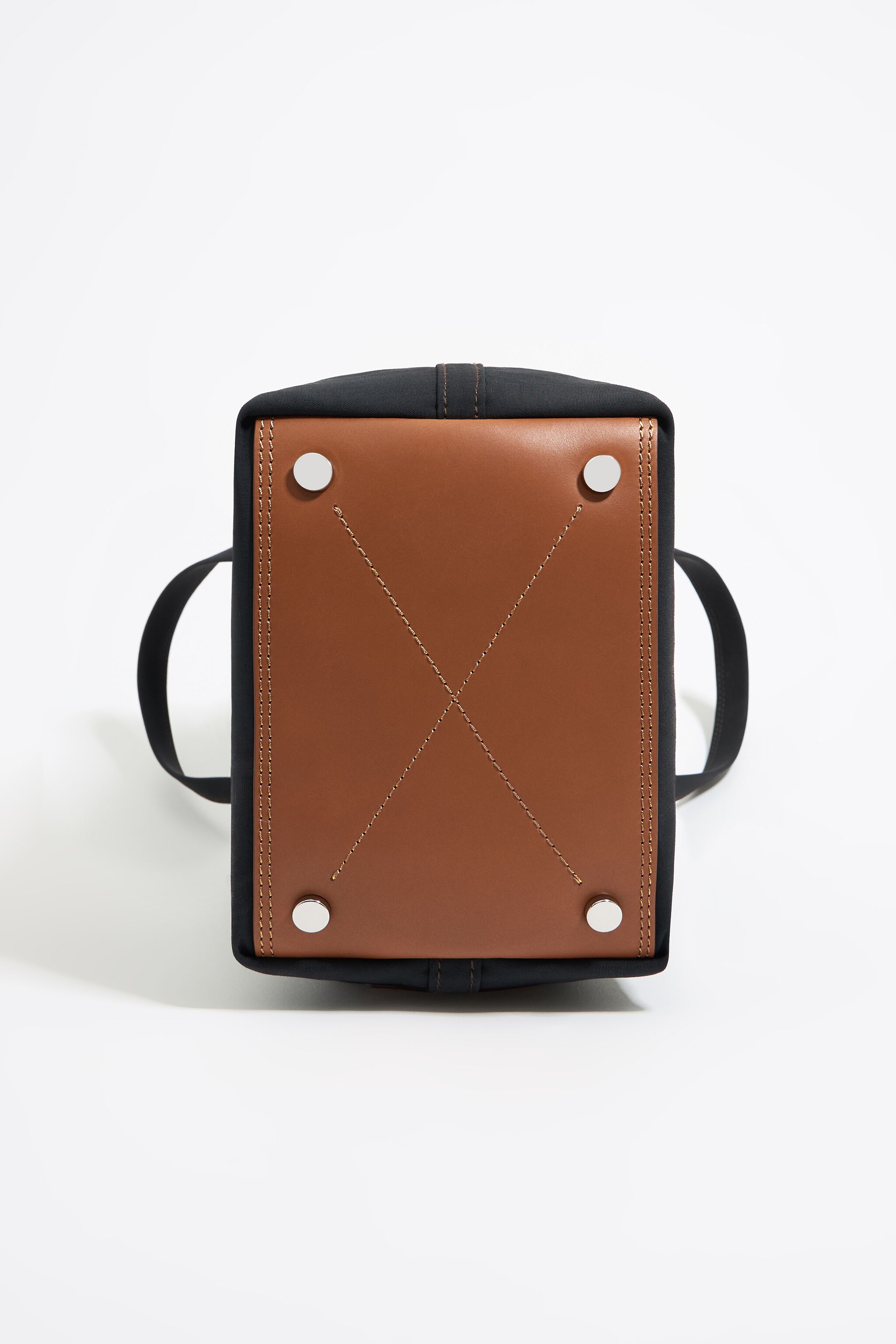 Small anthracite gabardine Chihuahua bag