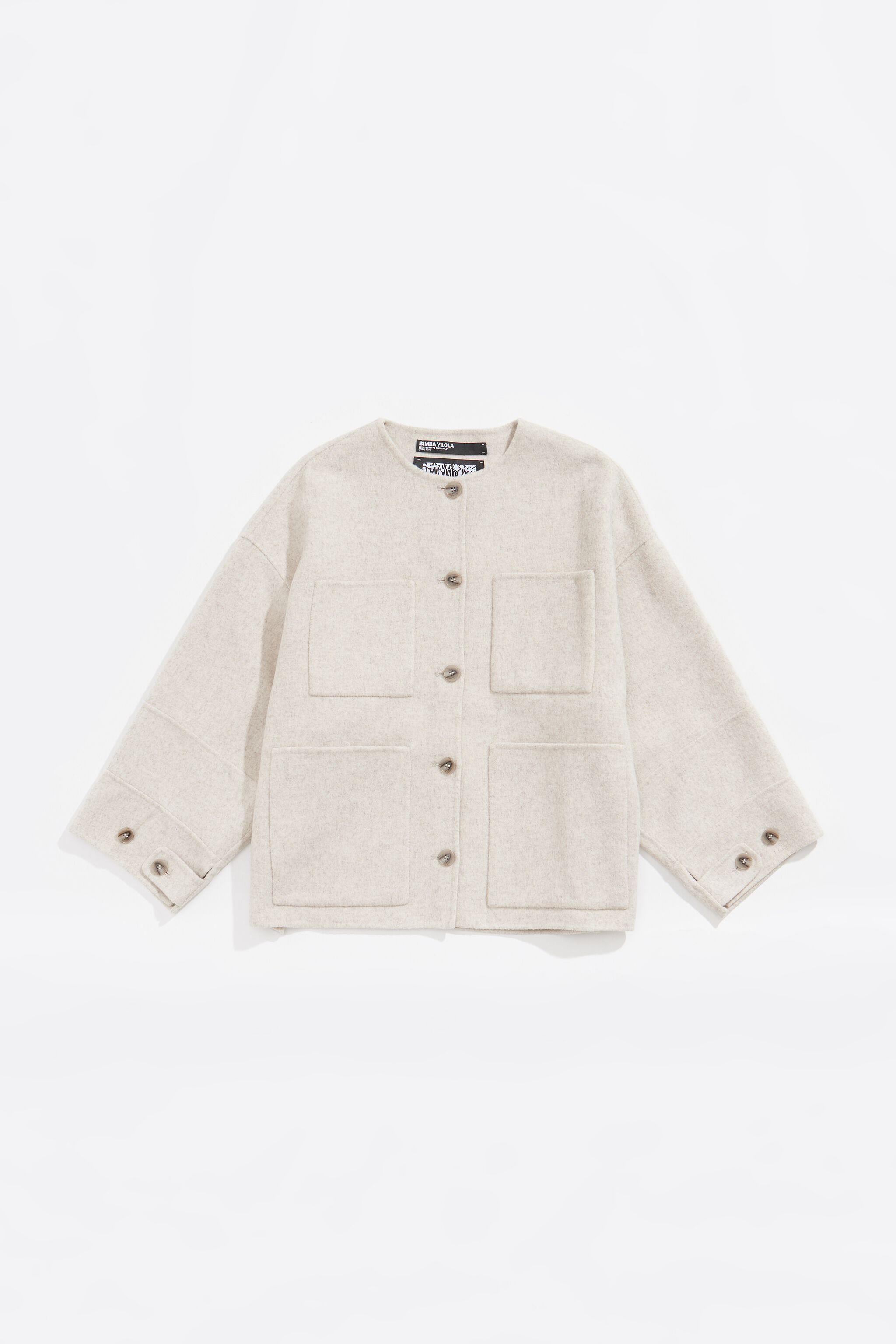 Ivory double-face jacket