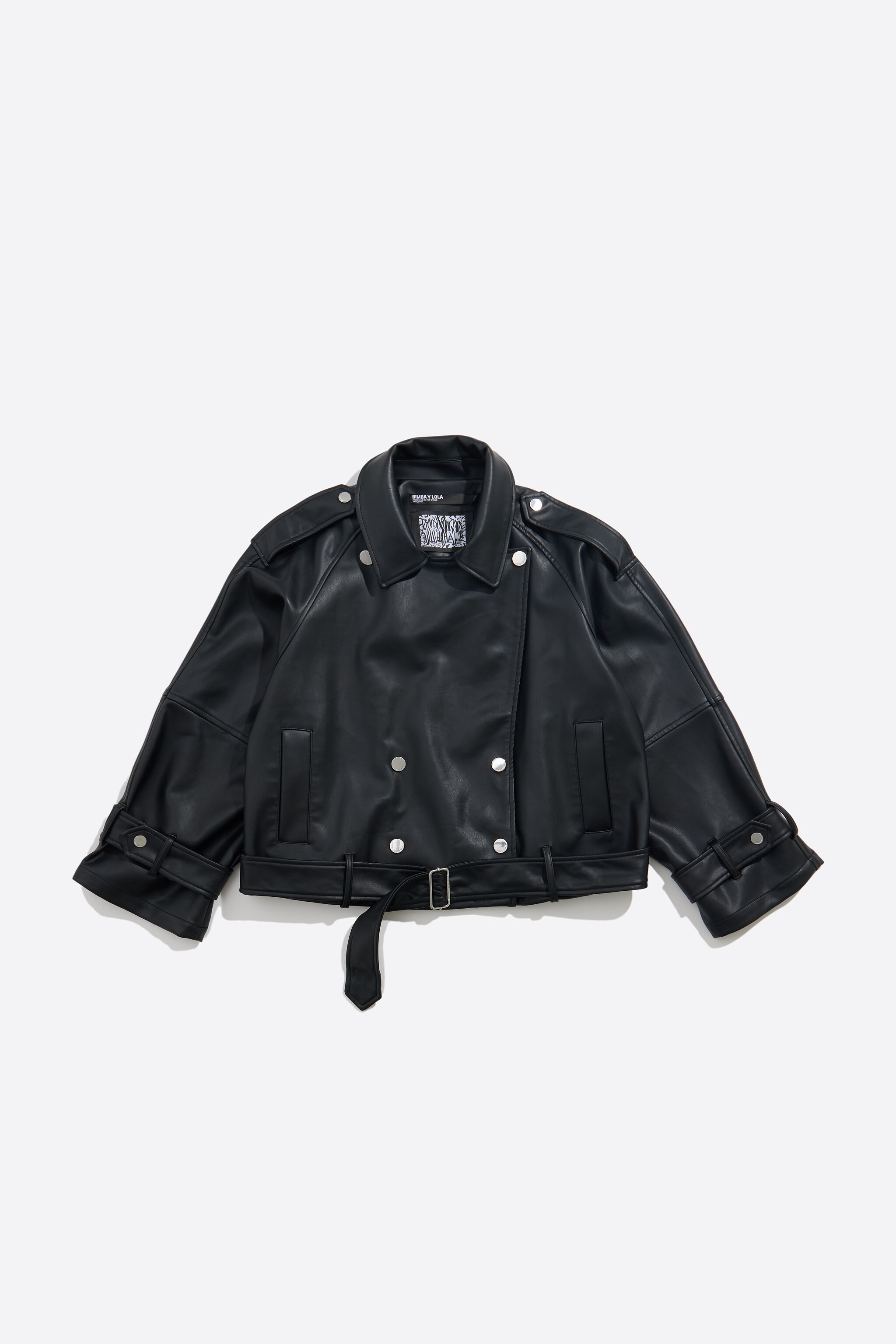 Black double-breasted jacket