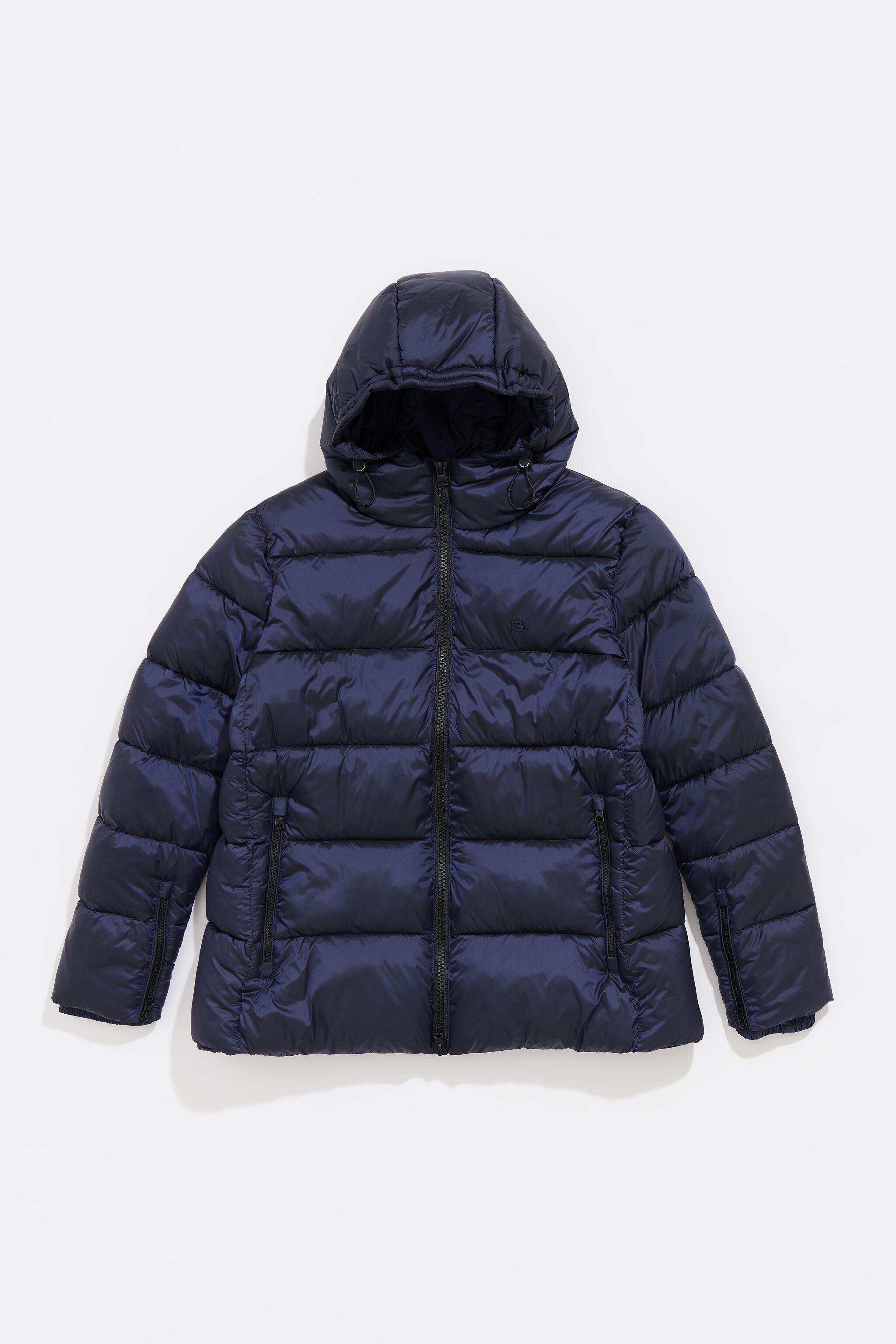 Short navy blue puffer