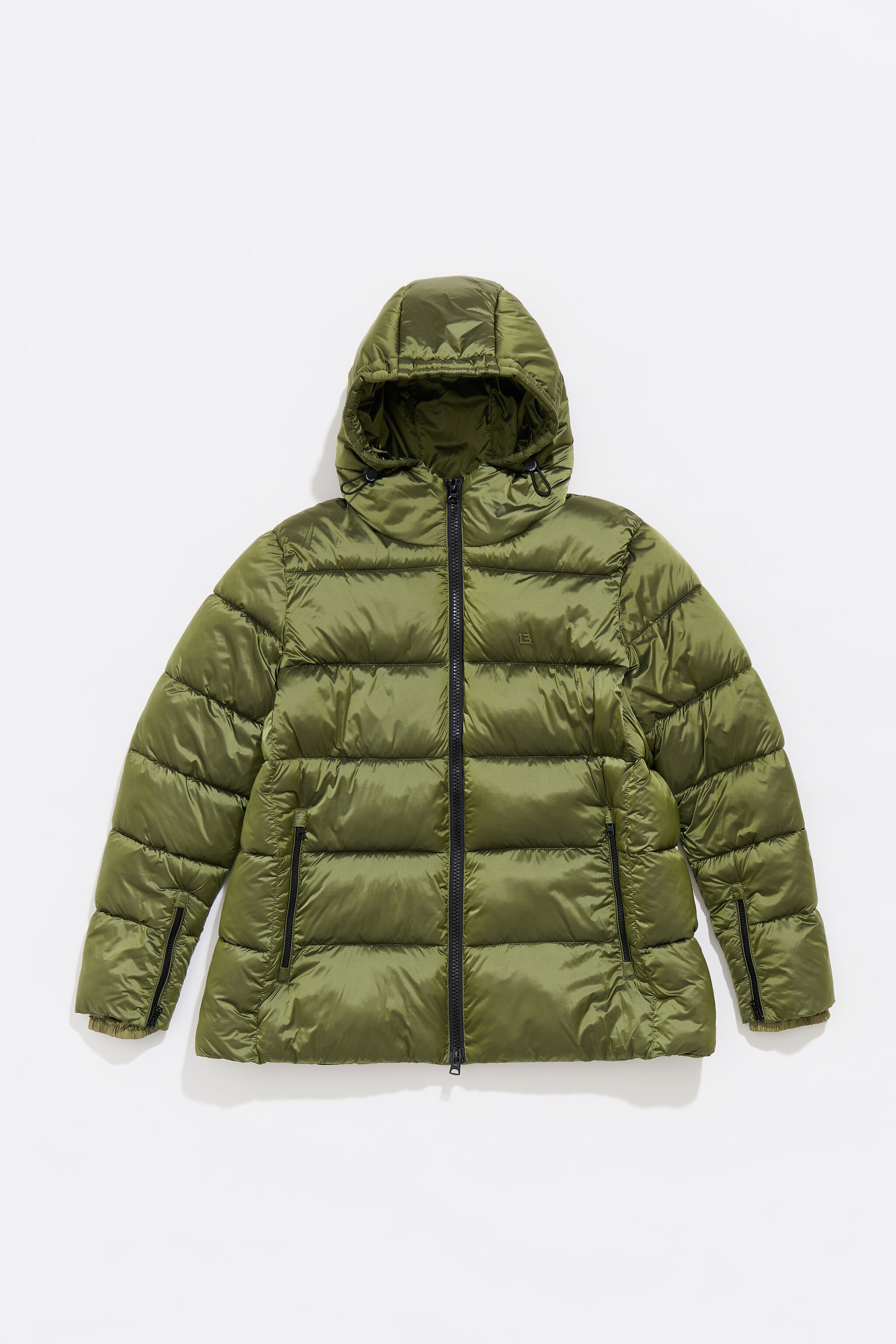 Khaki short down coat