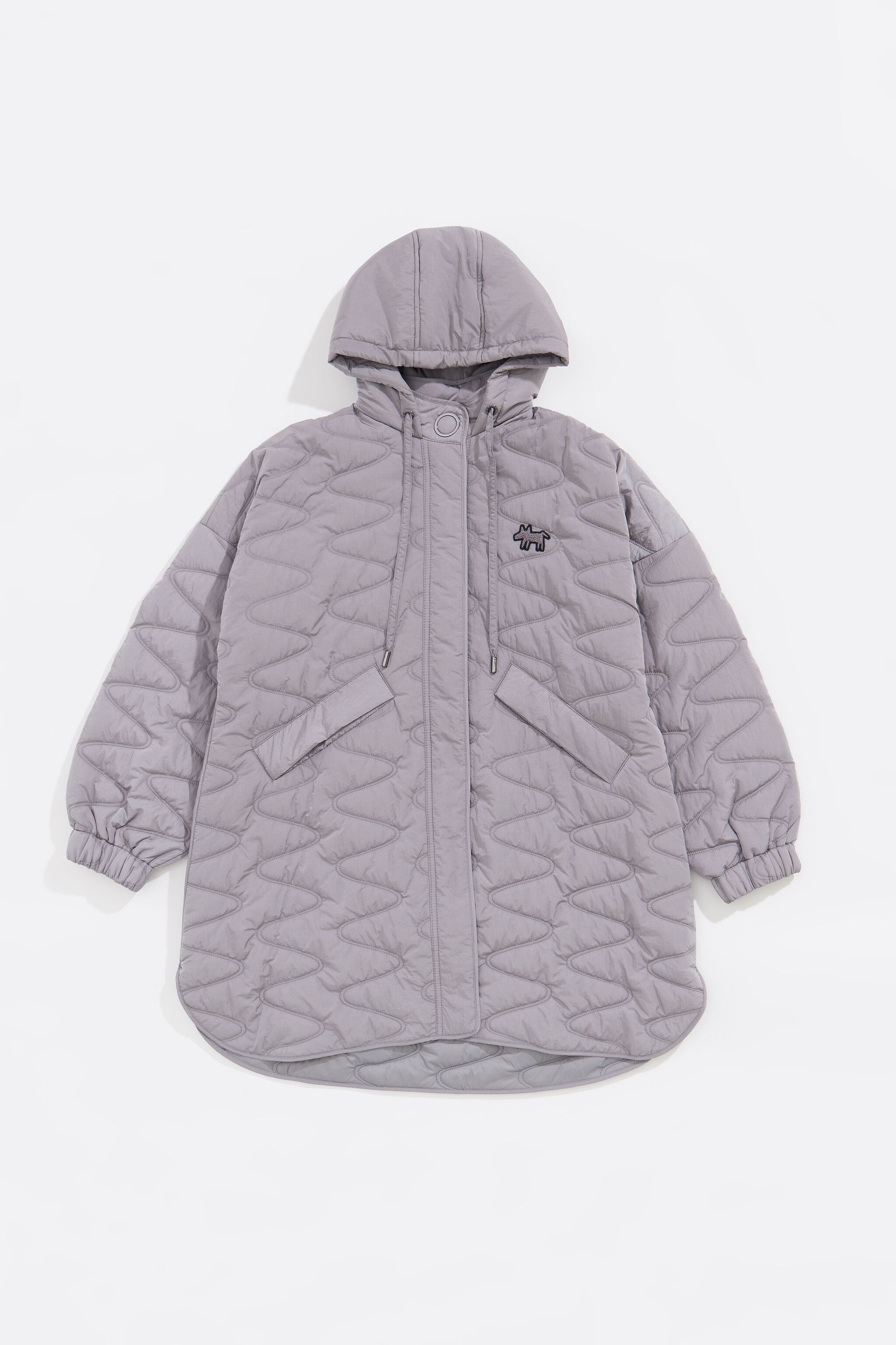Gray padded jacket