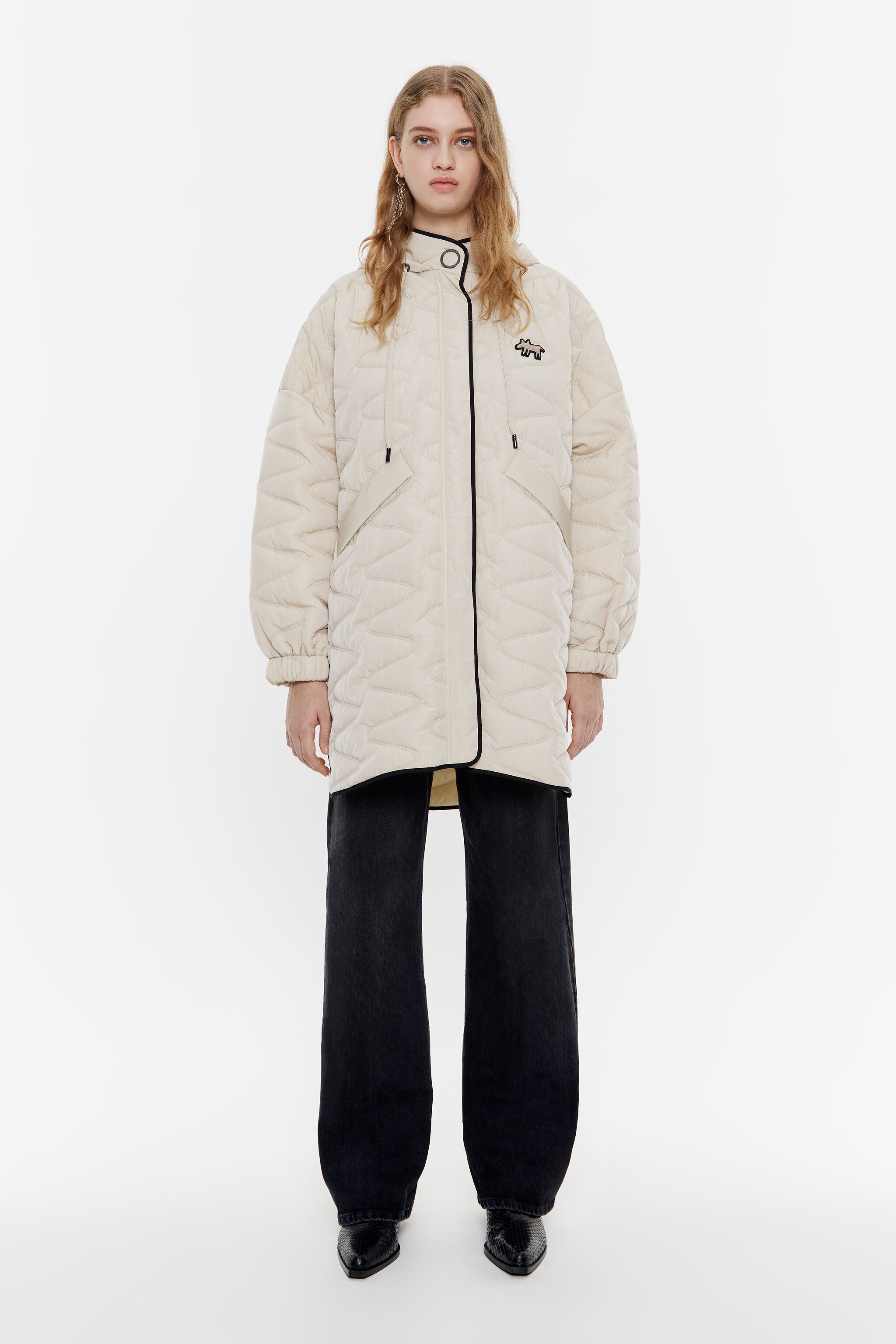Ivory padded jacket