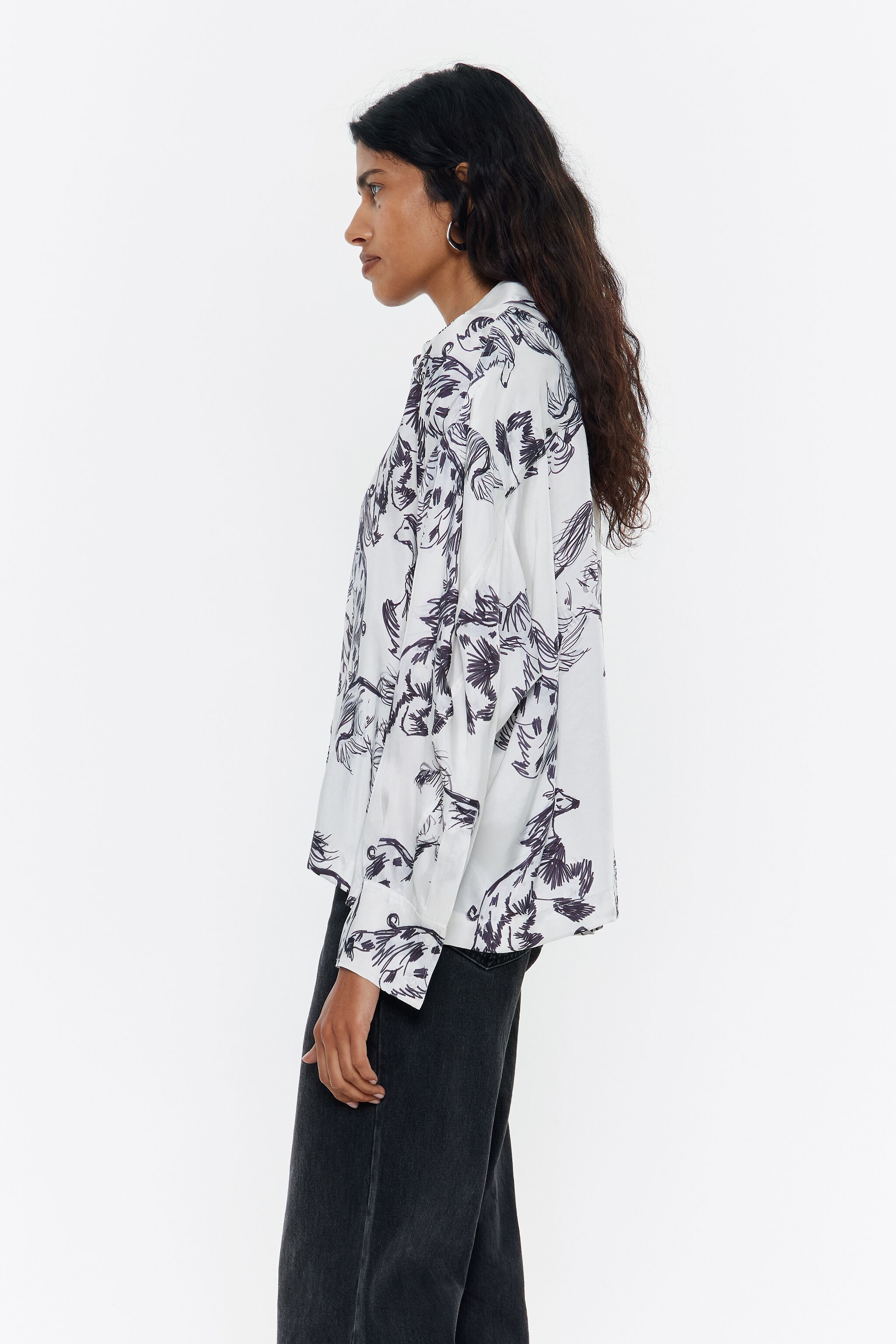 Gray Greyhound boxy shirt